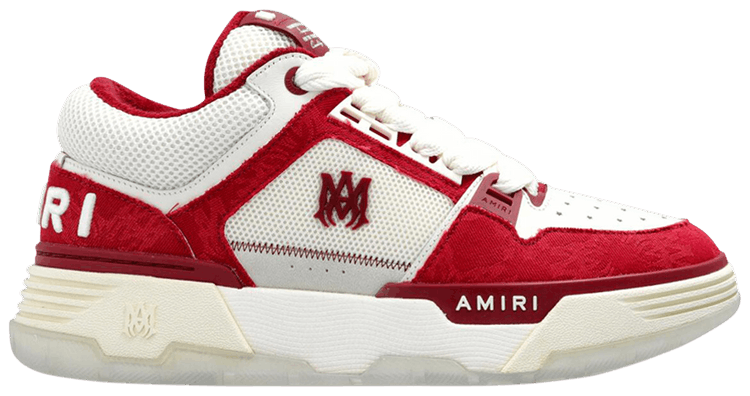 【AMIRI】Ma Quad Ma 1 レースアップ スニーカー Buy Amiri MA-1 'Quad Monogram Print - Deep Red' - AMFOSR1085