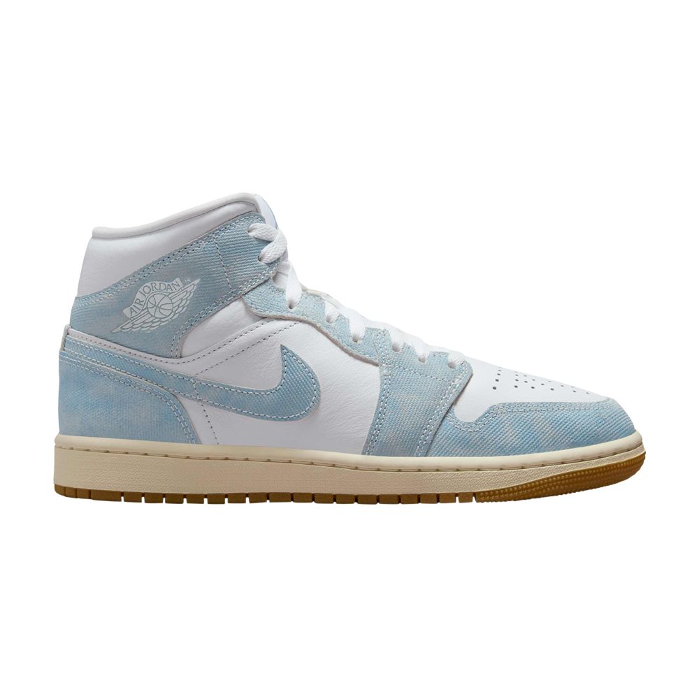 Pre-owned Air Jordan Wmns  1 Mid 'denim' | Blue | Women's Size 7