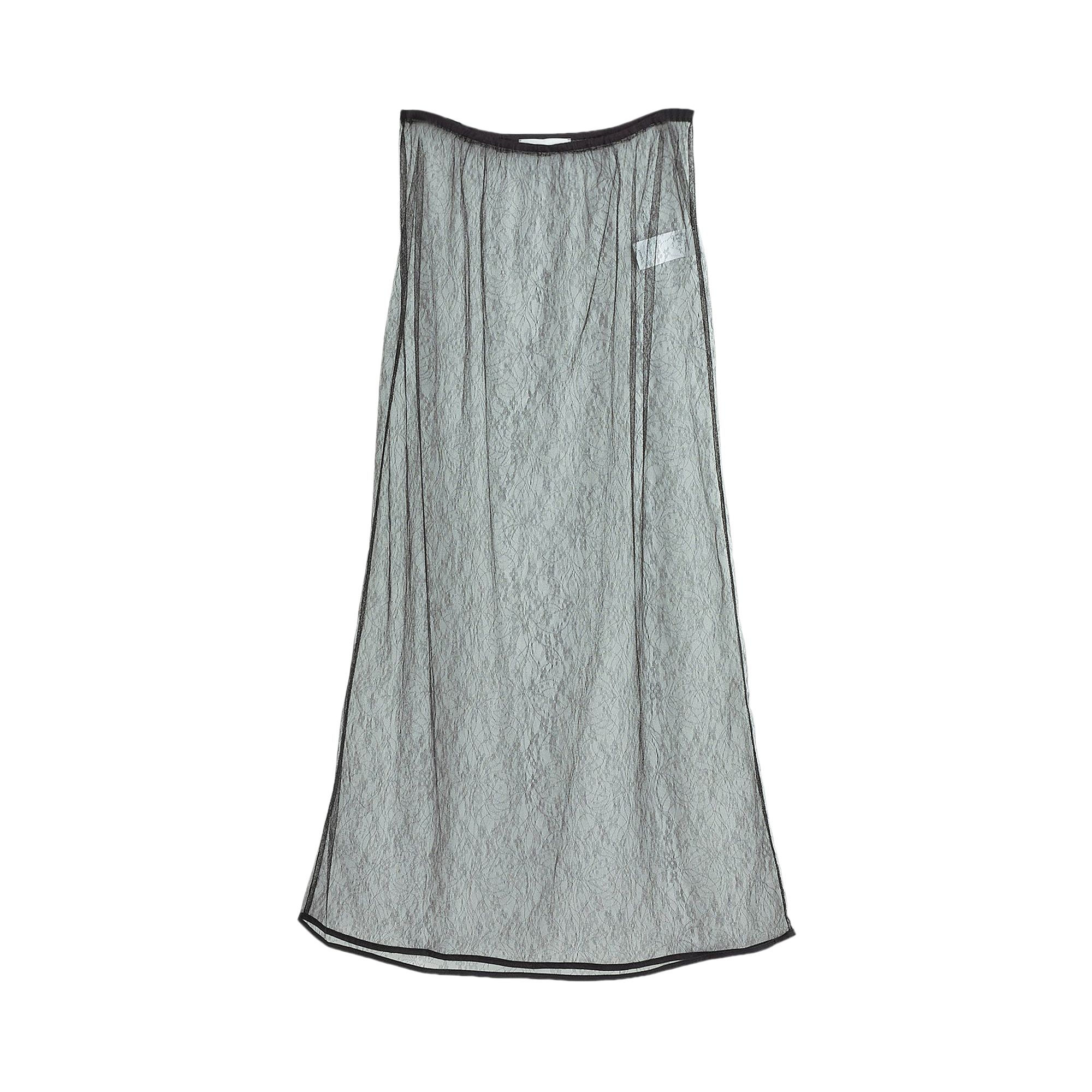 Pre-owned Amomento Sheer Lace Long Skirt 'black' | Women's Size 1