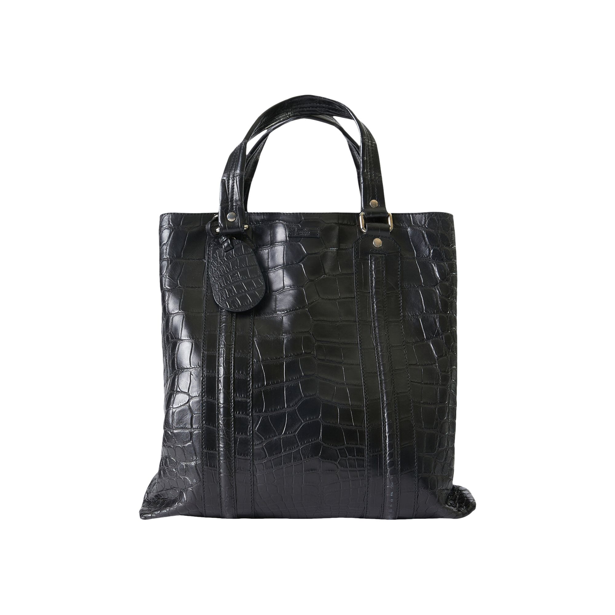 Pre-owned Gucci Crocodile Tote Bag 'black' | Women's Size Onesize