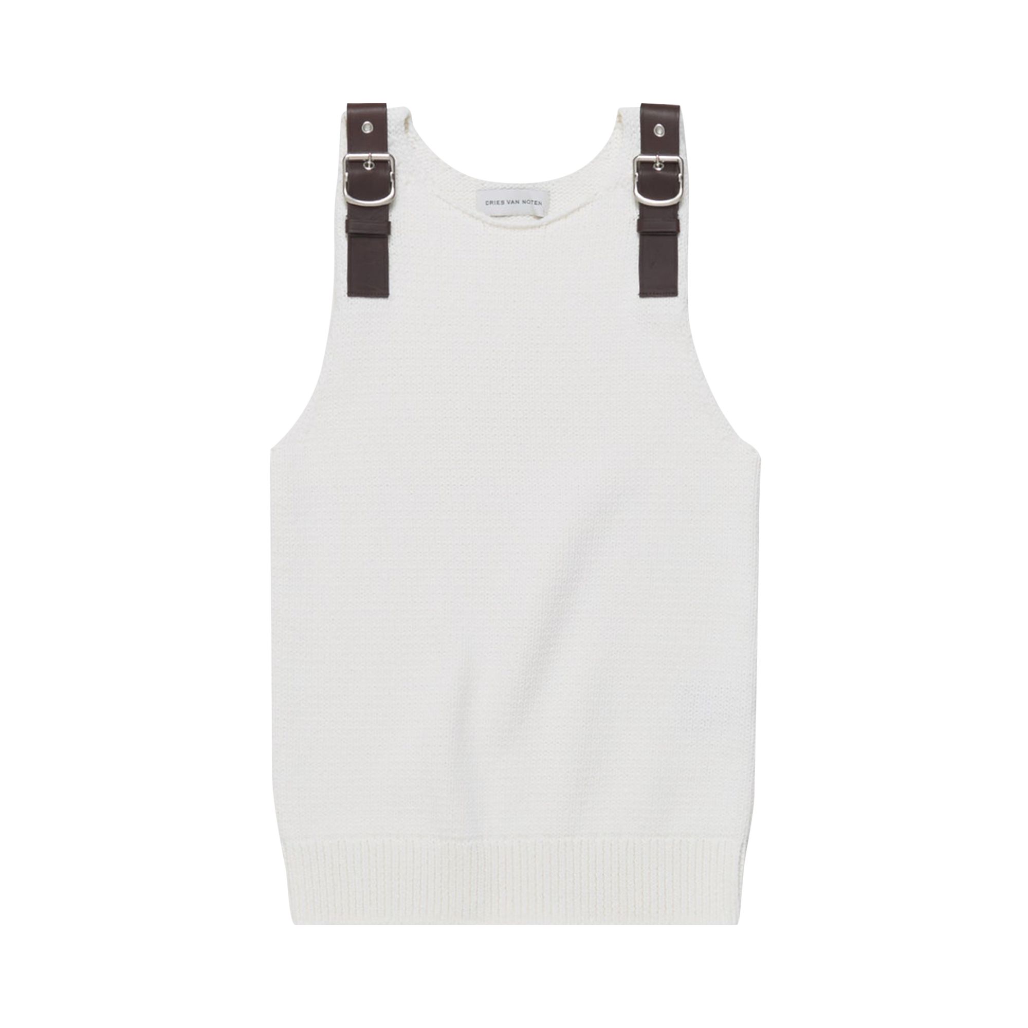 Pre-owned Dries Van Noten Strapped Tank Top 'off White' | Cream | Men's Size S