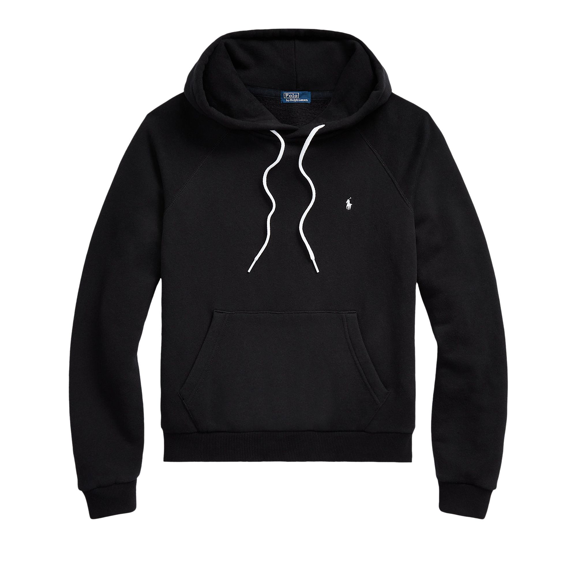 Pre-owned Polo Ralph Lauren Shrunken Fit Fleece Hoodie 'polo Black' | Women's Size S