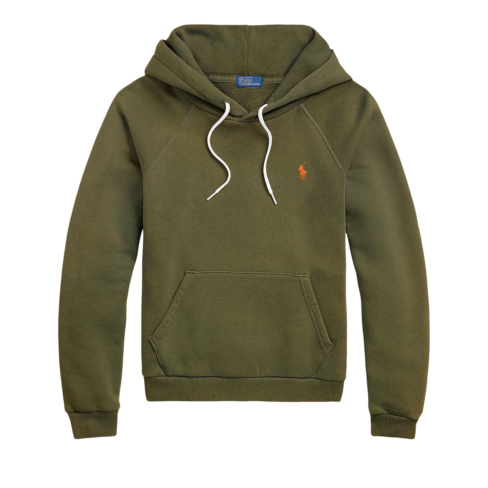 Pre-owned Polo Ralph Lauren Shrunken Fit Fleece Hoodie 'thermal Green' | Women's Size S