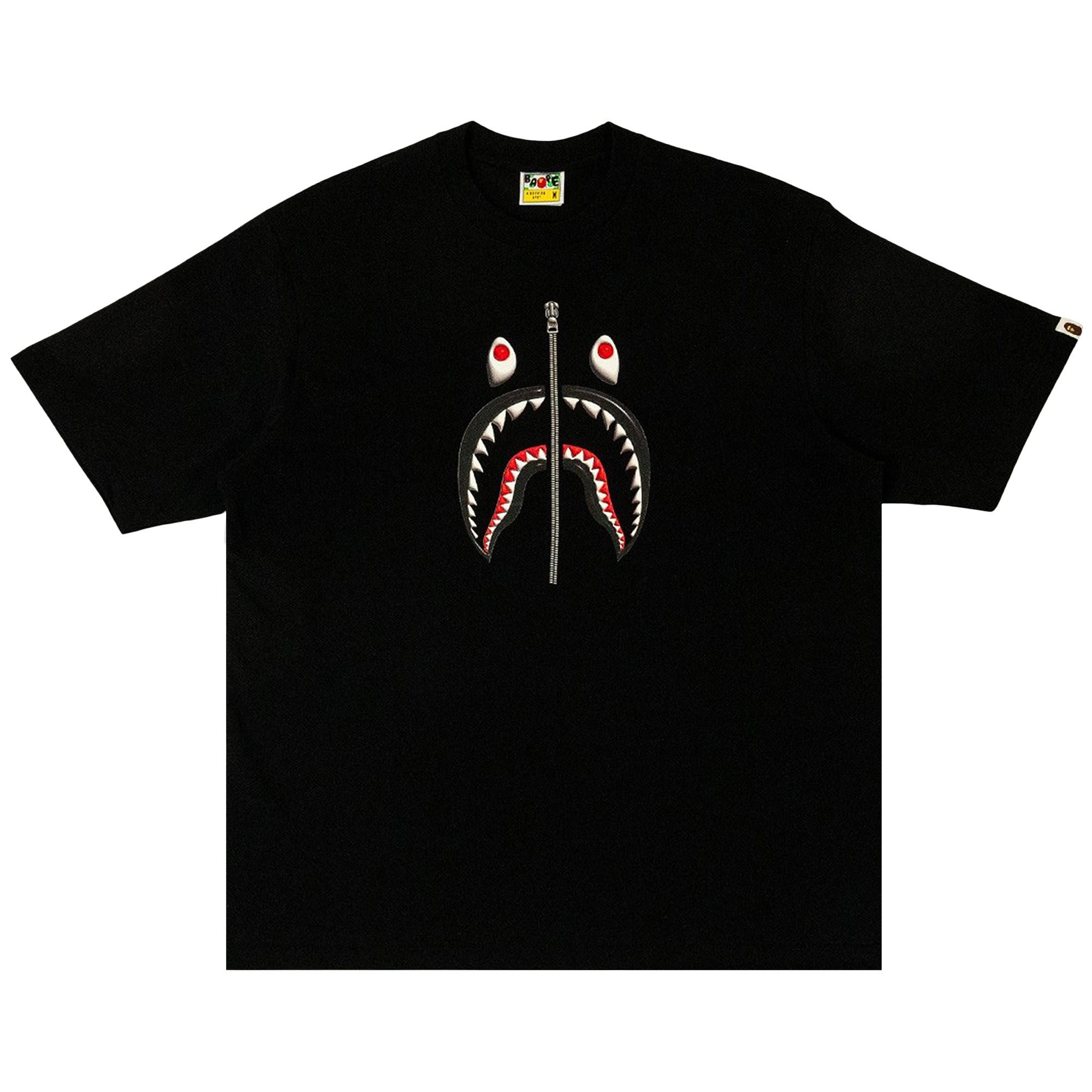 Pre-owned Bape 3d Shark Relaxed Fit Tee 'black' | Men's Size Xl