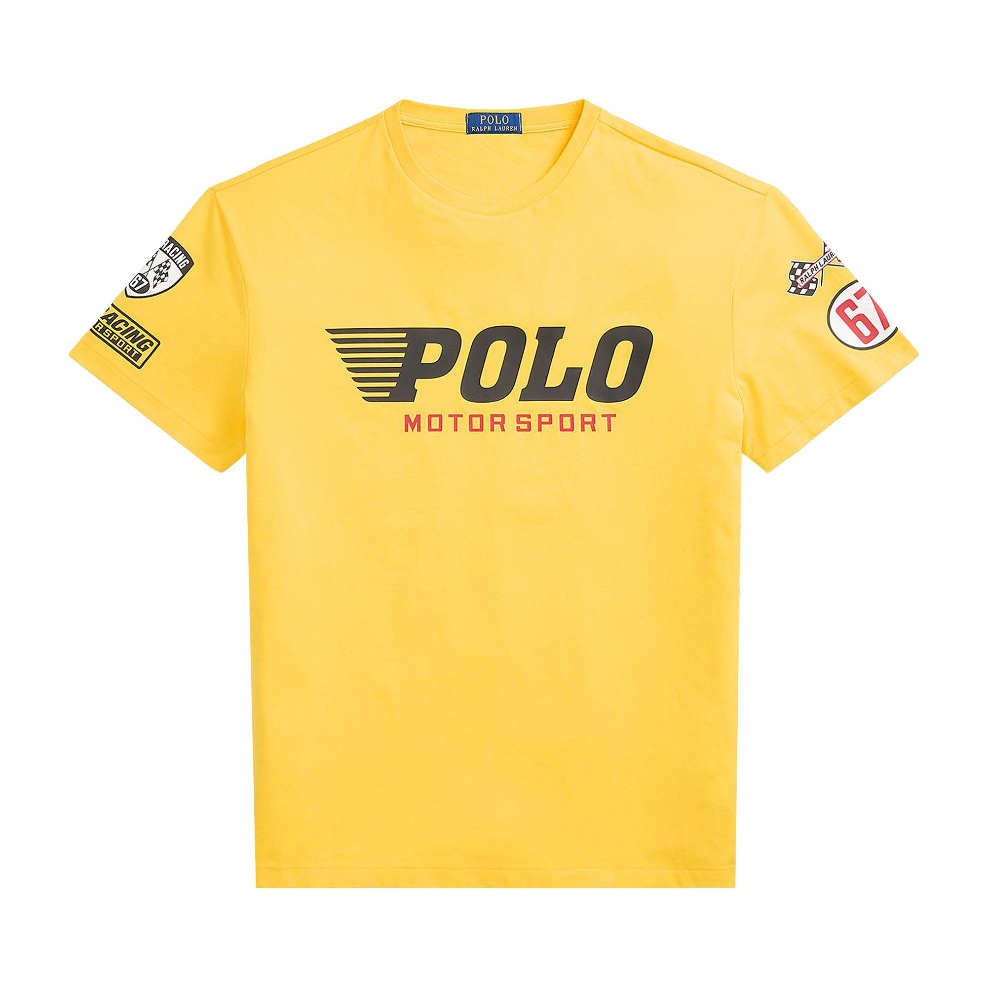 Pre-owned Polo Ralph Lauren Short-sleeve Jersey T-shirt 'chrome Yellow' | Men's Size L