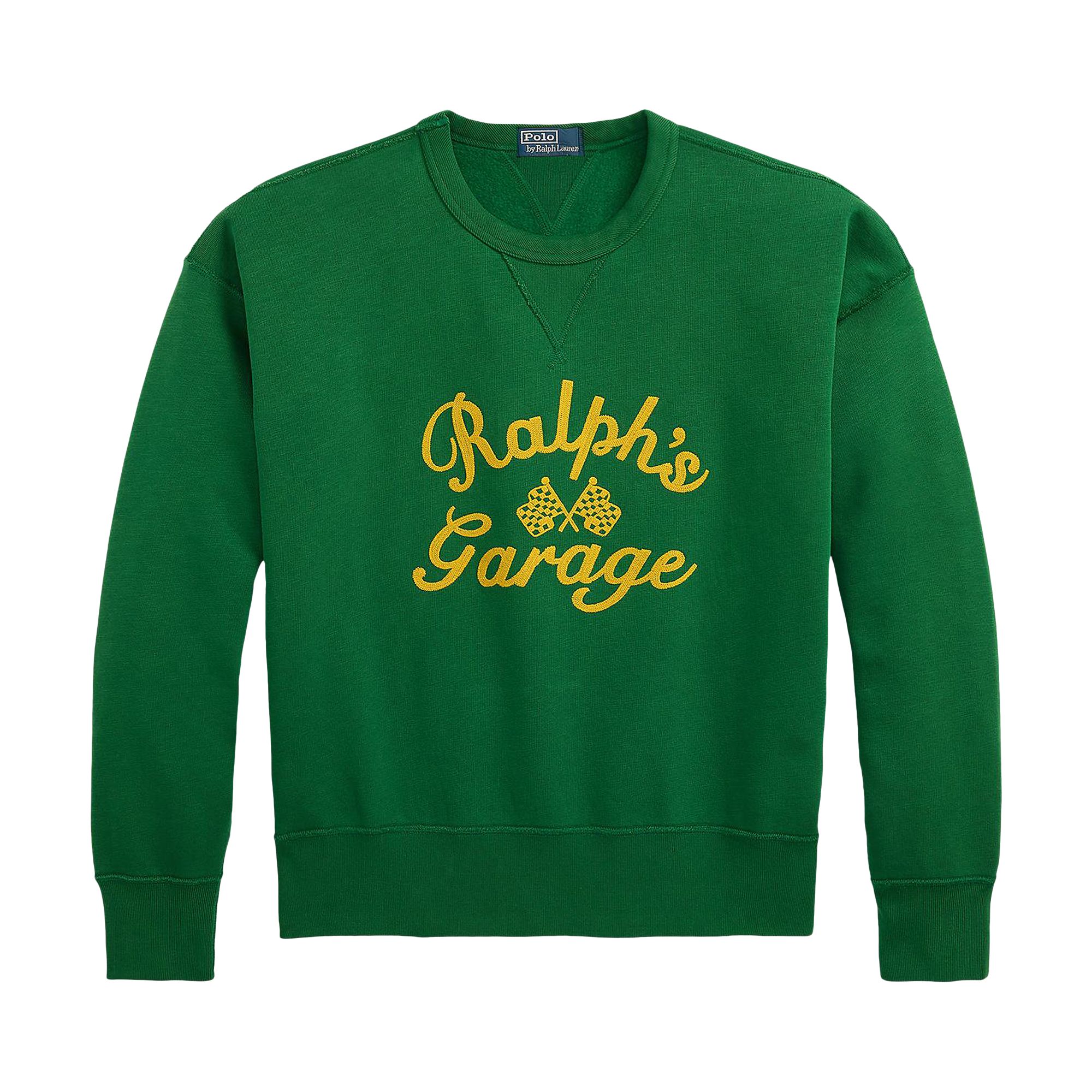 Pre-owned Polo Ralph Lauren Long-sleeve Sweatshirt 'tennis Green' | Men's Size M