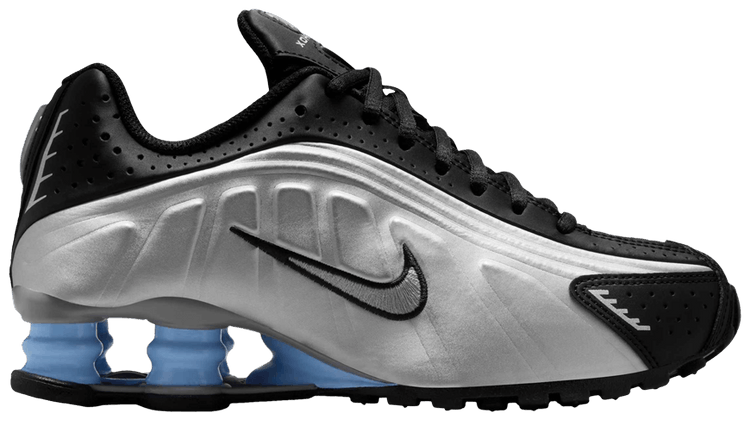Nike Shox R4 GS Metallic Silver Psychic Blue