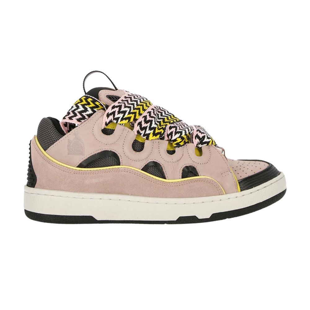 Pre-owned Lanvin Wmns Curb Sneakers 'pink Black Yellow' | Women's Size 36