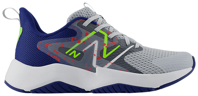 New Balance Rave Run v2 Big Kid Paint Splatter Pack   Granite Inkwell Green