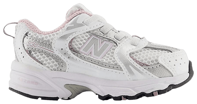 New Balance 530 Bungee Toddler Wide White Mid Century Pink
