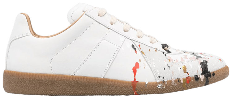 Maison Margiela Wmns Replica Low Paint Splatter   White
