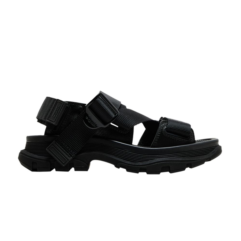 Pre-owned Alexander Mcqueen Wmns Tread Sandal 'black' | Women's Size 38