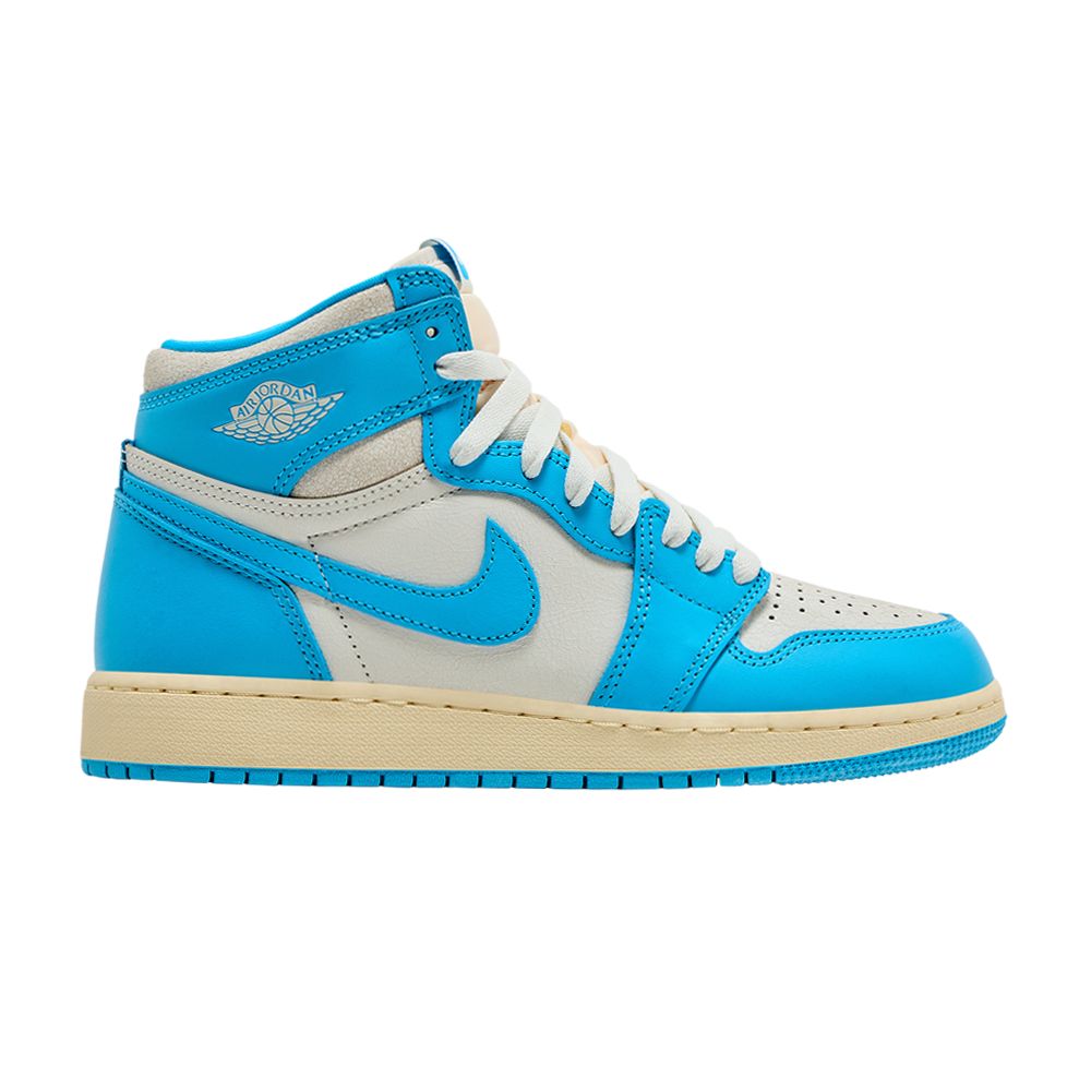 Pre-owned Air Jordan 1 Retro High Og Gs 'unc Reimagined' | Blue | Kid's Size 3.5