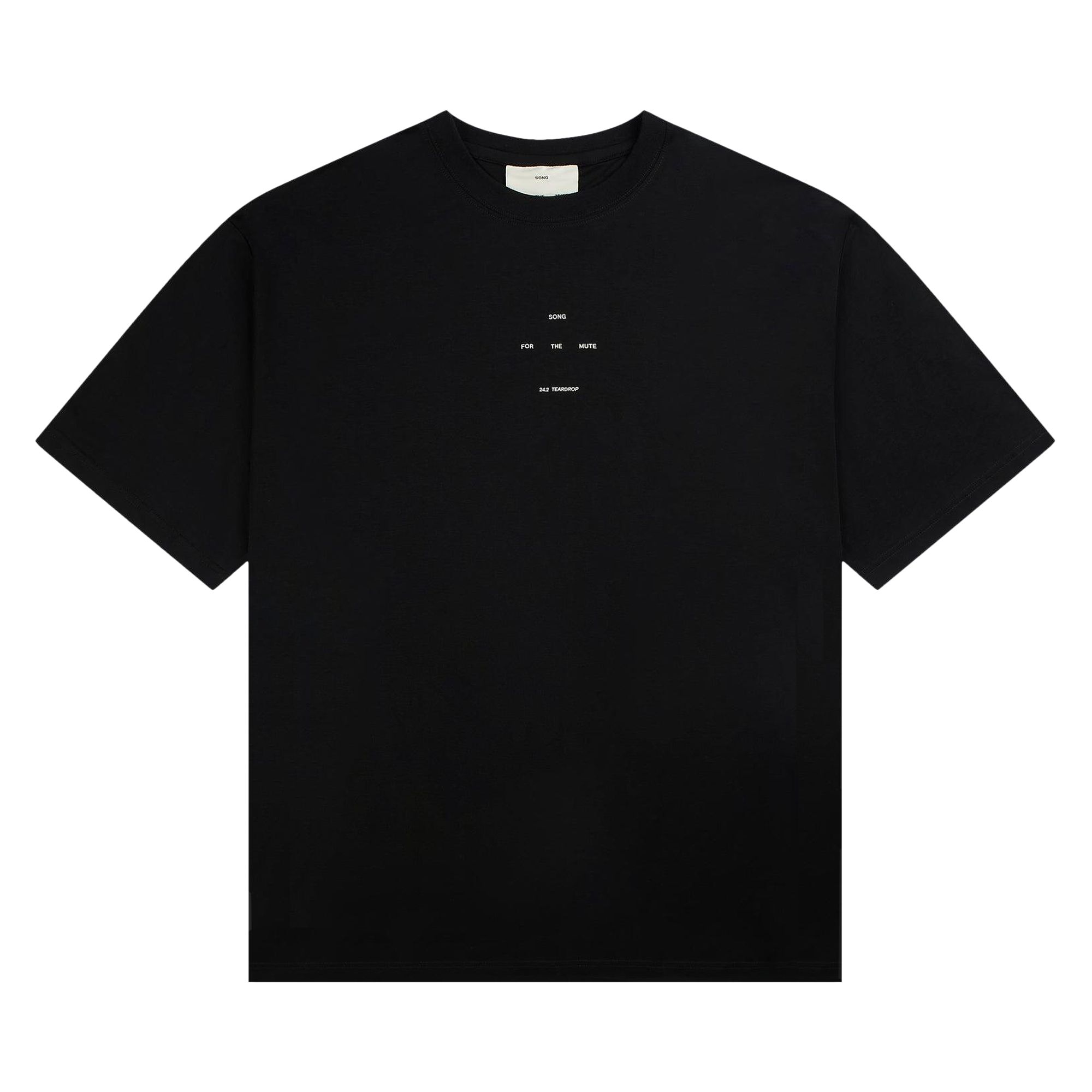 Pre-owned Song For The Mute Logo Oversized Tee 'black' | Men's Size 50