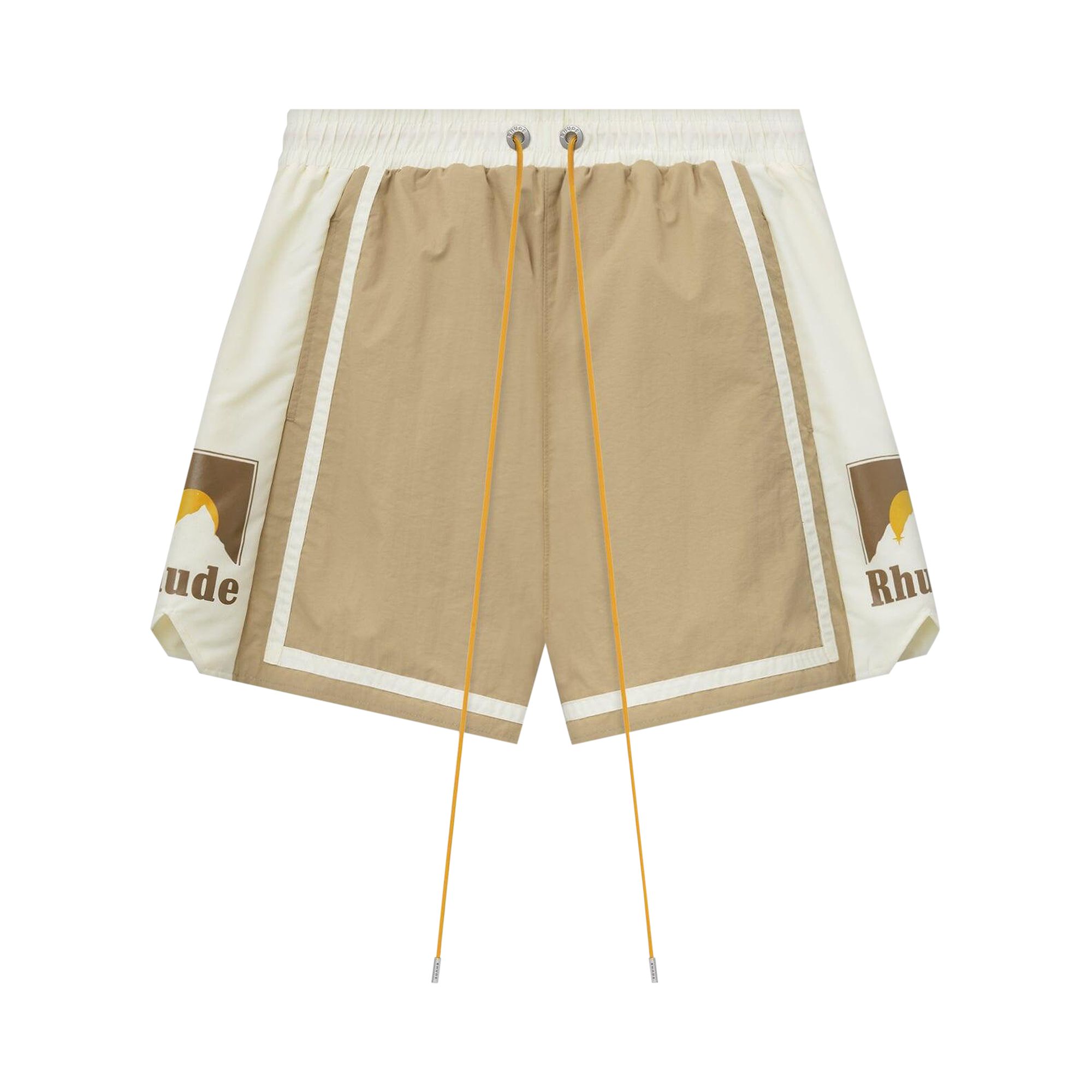 Pre-owned Rhude Moonlight Shorts 'tan/off White' | Men's Size Xxl