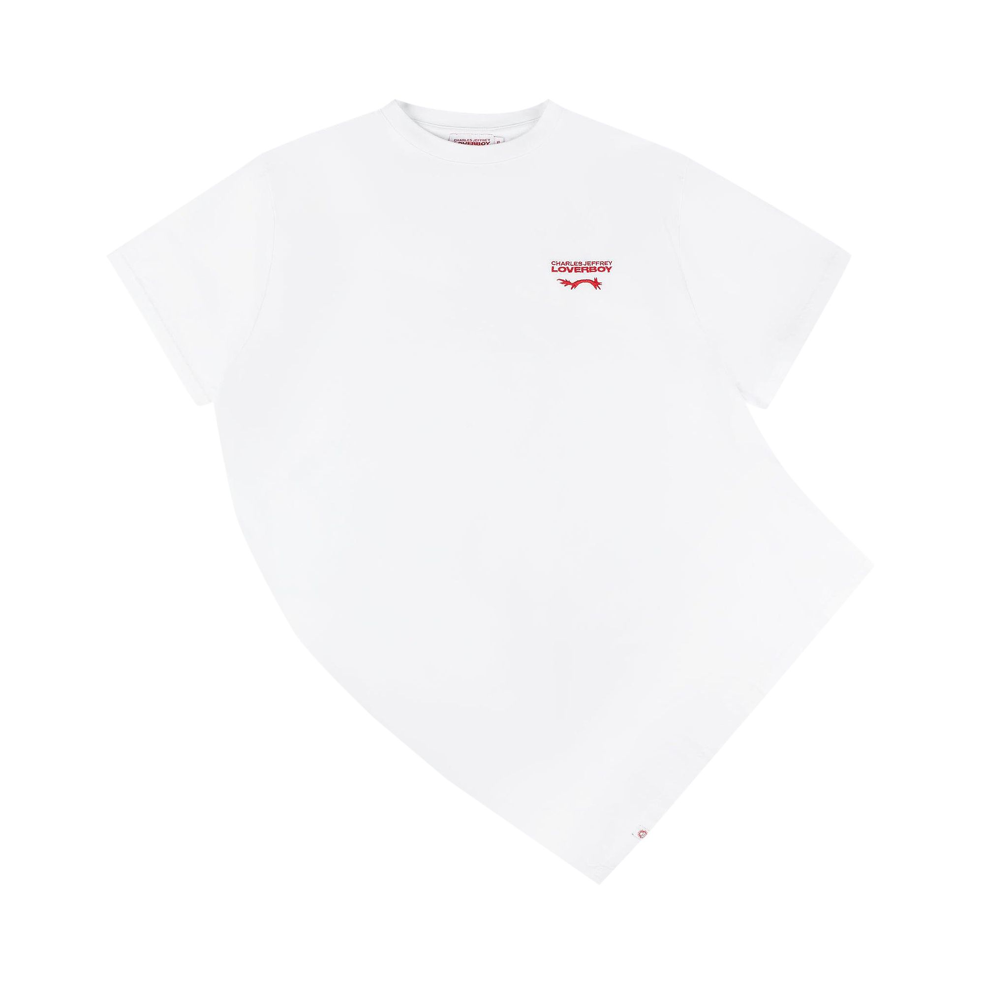 Pre-owned Charles Jeffrey Loverboy Topsy Turvy Tee 'white' | Men's Size S