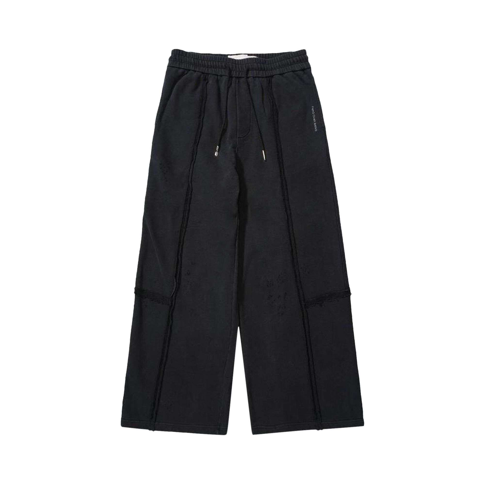 Pre-owned Feng Chen Wang Washed Deconstruction Sweatpants 'black' | Men's Size M