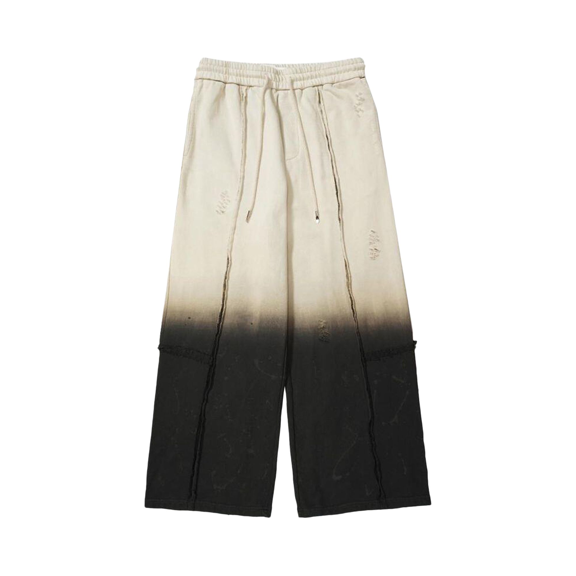 Pre-owned Feng Chen Wang Gradient Washed Deconstruction Sweatpants 'black' | Men's Size M