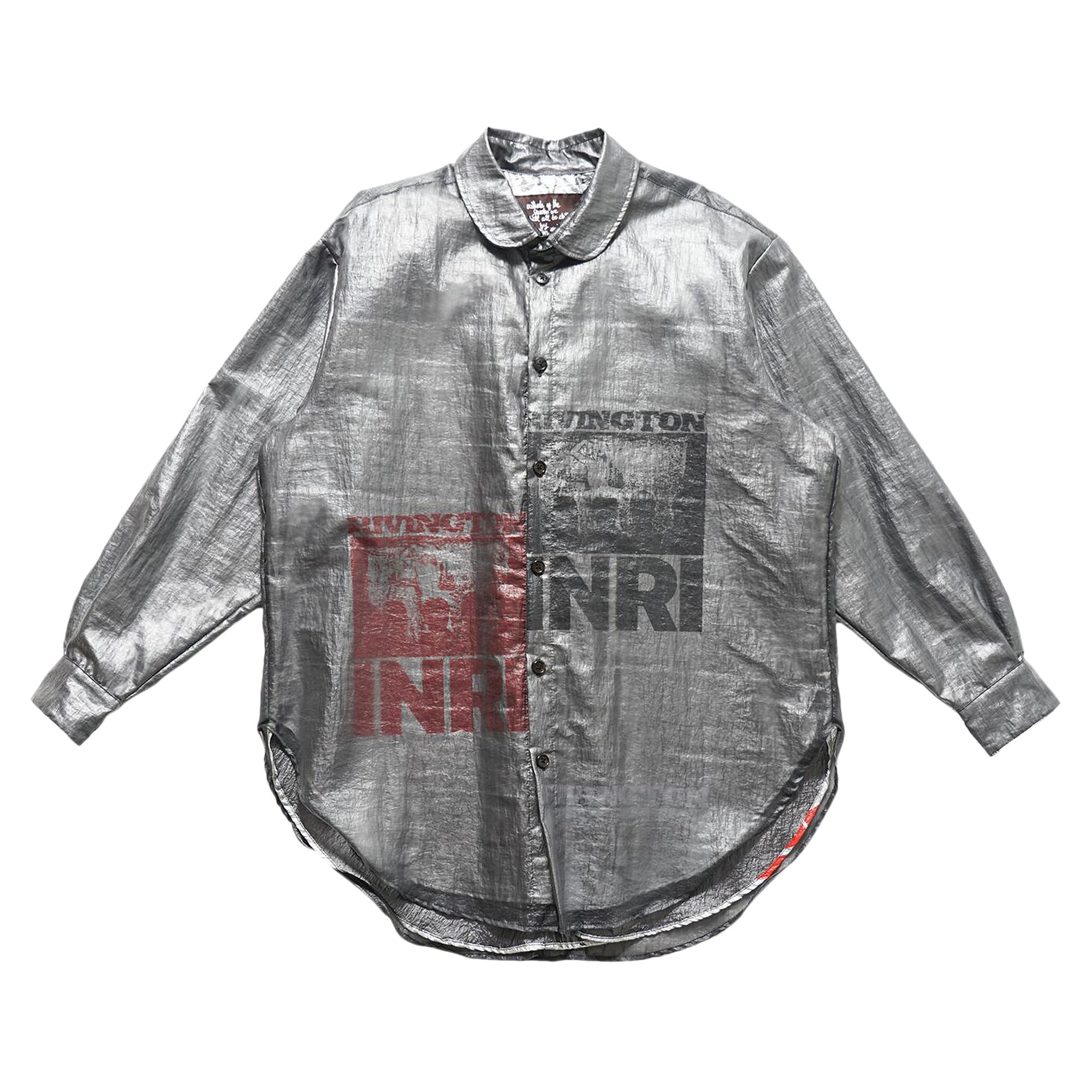 Pre-owned Rivington Roi Rebis Protestant Shirt 'silver' | Men's Size L