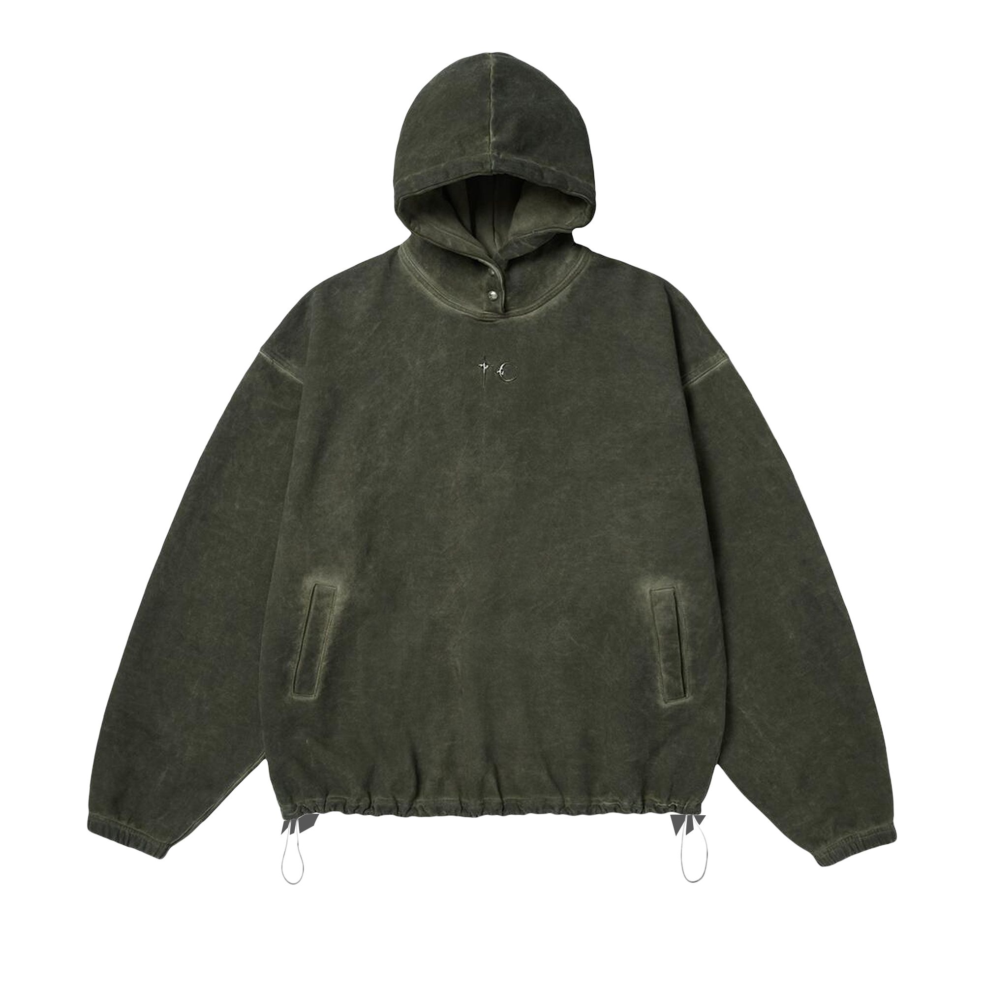 Pre-owned Thug Club Color Emblem Hoodie 'khaki' | Green | Men's Size 4