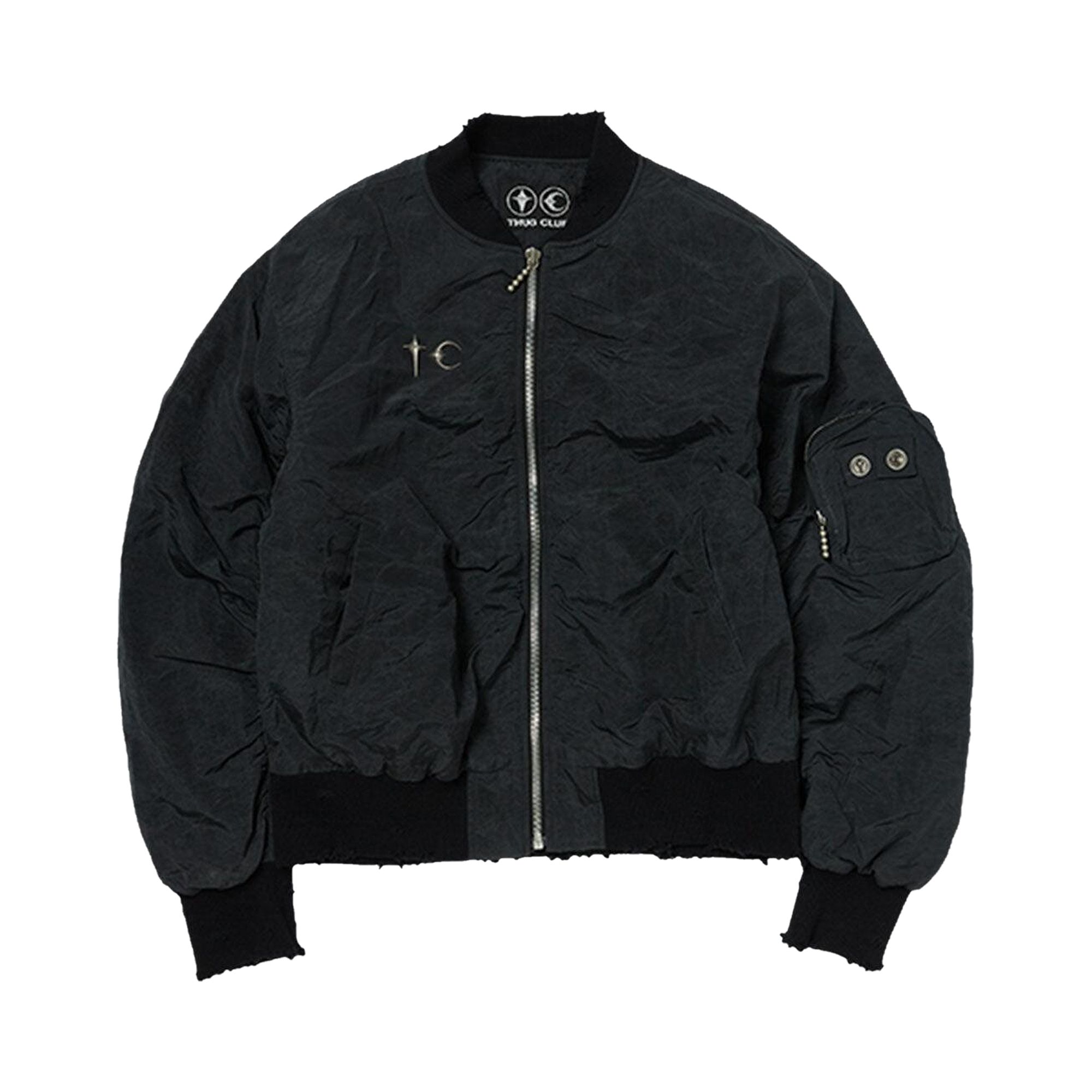 Pre-owned Thug Club Charlie Bomber Jacket 'black' | Men's Size 1