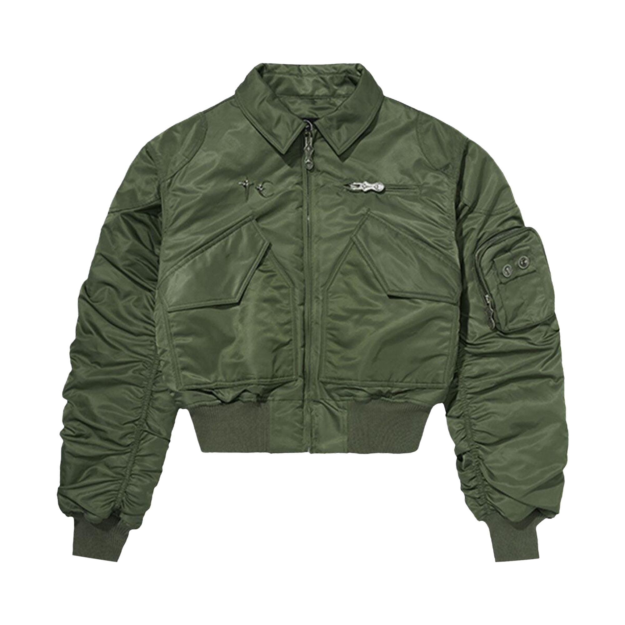 Pre-owned Thug Club A Wingless Bird Jacket 'khaki' | Green | Men's Size 1