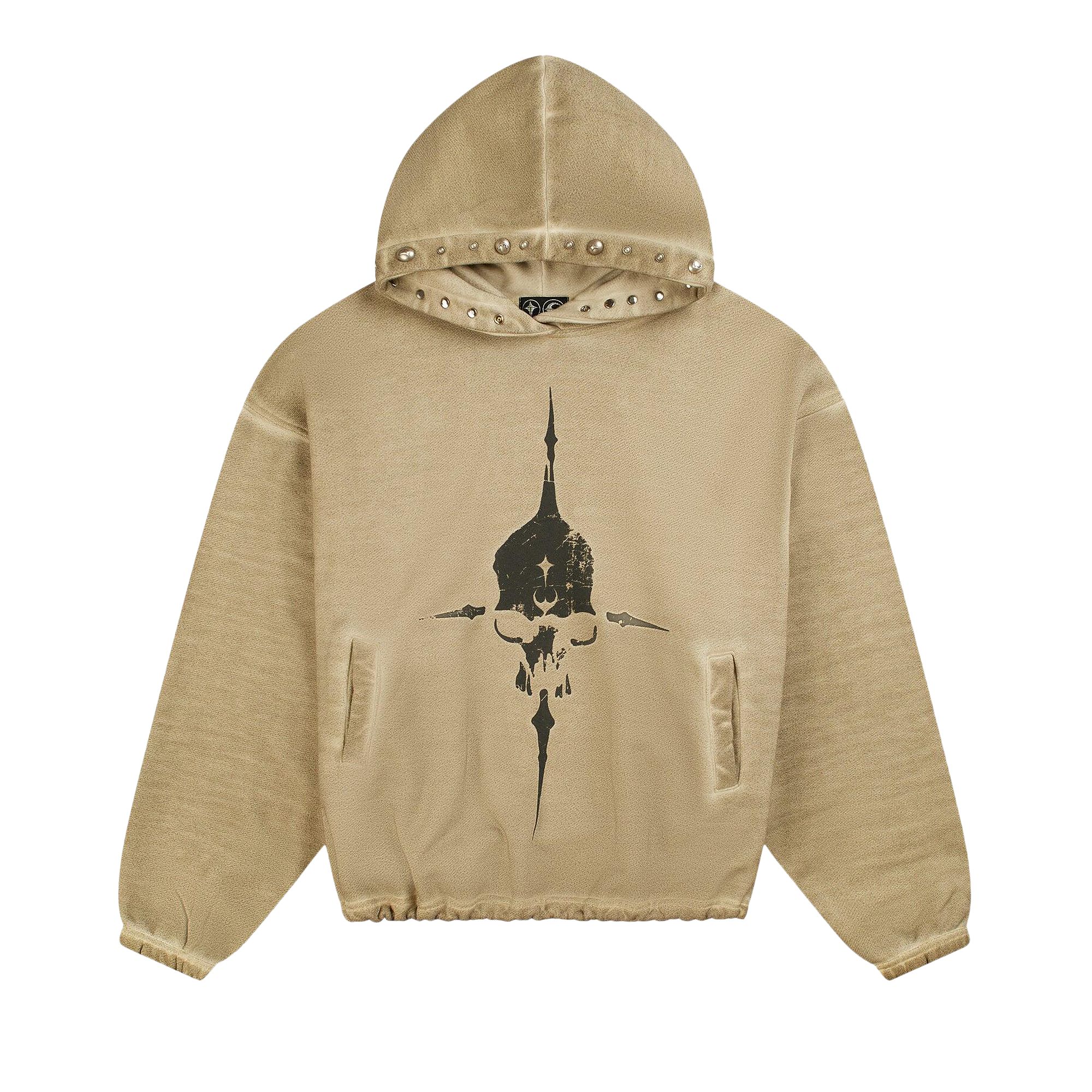Pre-owned Thug Club Peace Stud Hoodie 'beige' | Tan | Men's Size 4