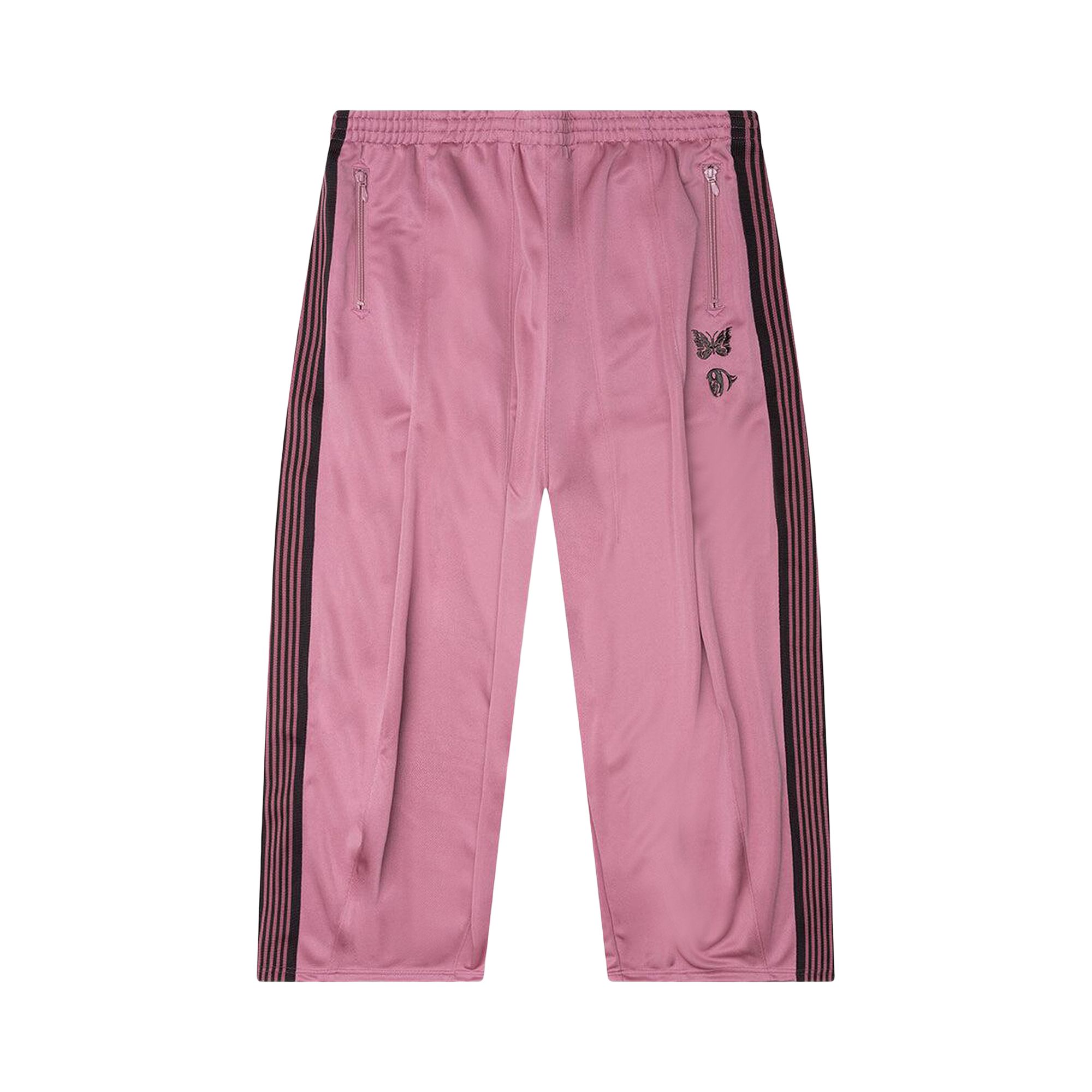 Pre-owned Needles X Kae Tanaka Poly Smooth H.d. Track Pants 'pink' | Men's Size Xl
