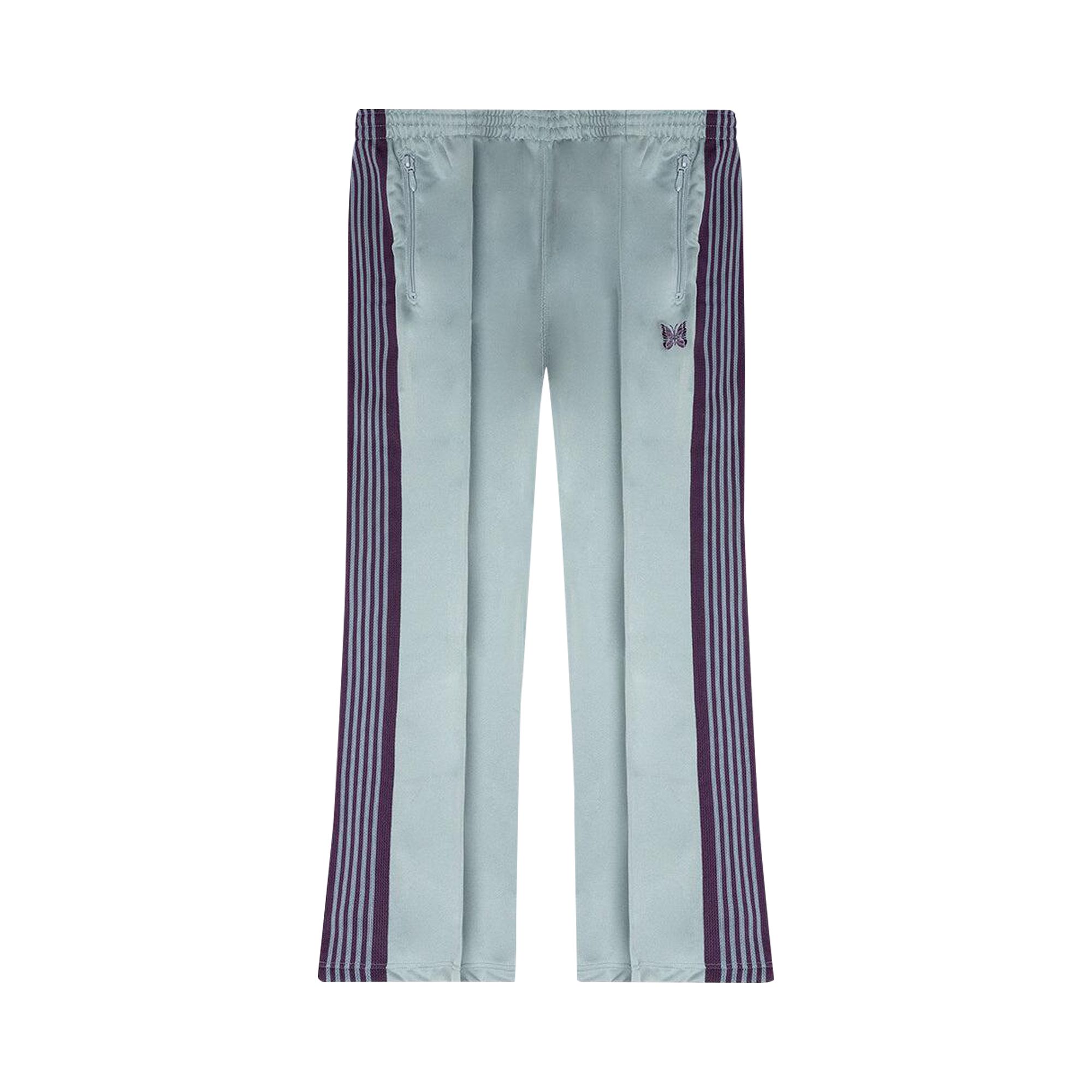 Pre-owned Needles Poly Smooth Boot-cut Track Pant 'sax' | Green | Men's Size M