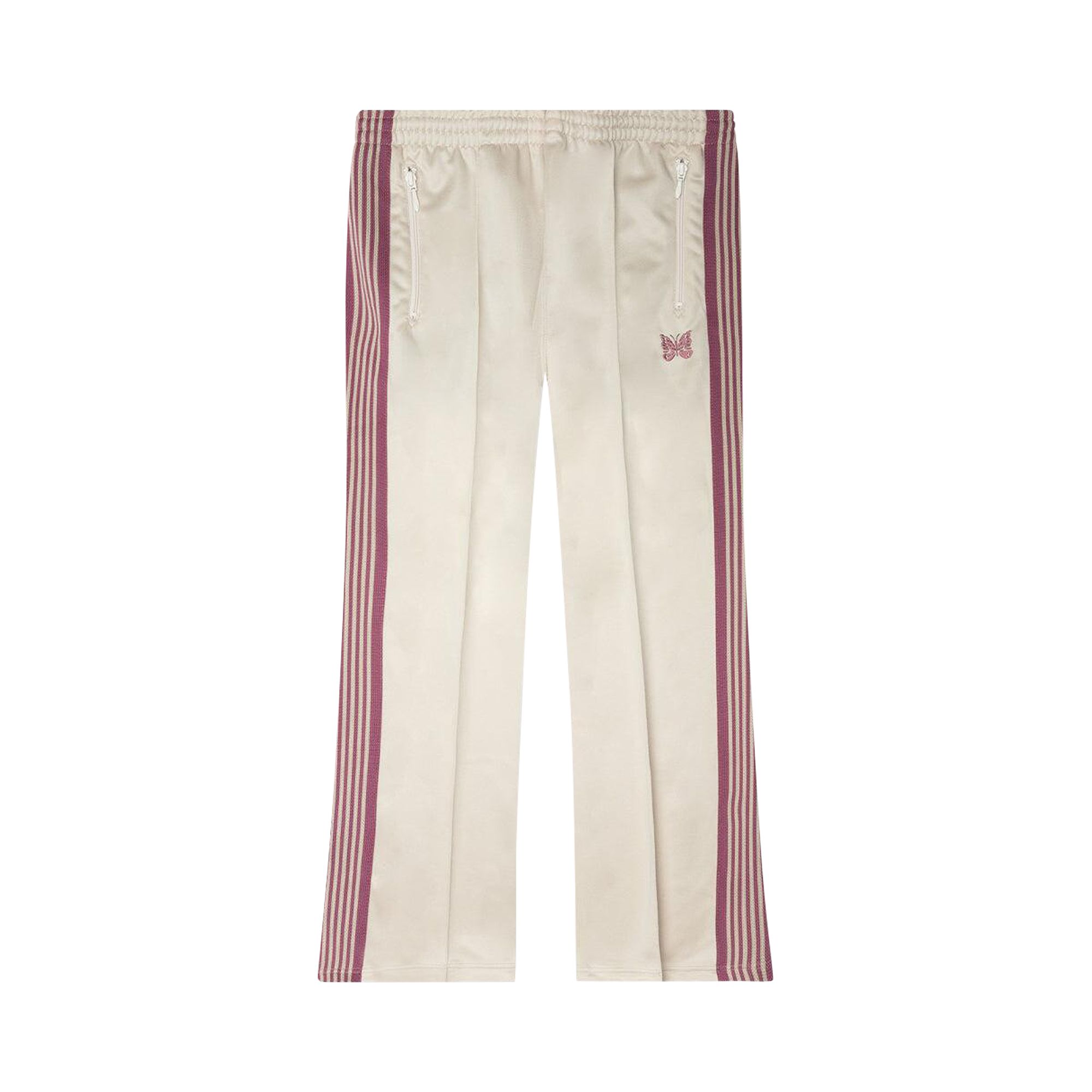 Pre-owned Needles Poly Smooth Boot-cut Track Pant 'ivory' | White | Men's Size S