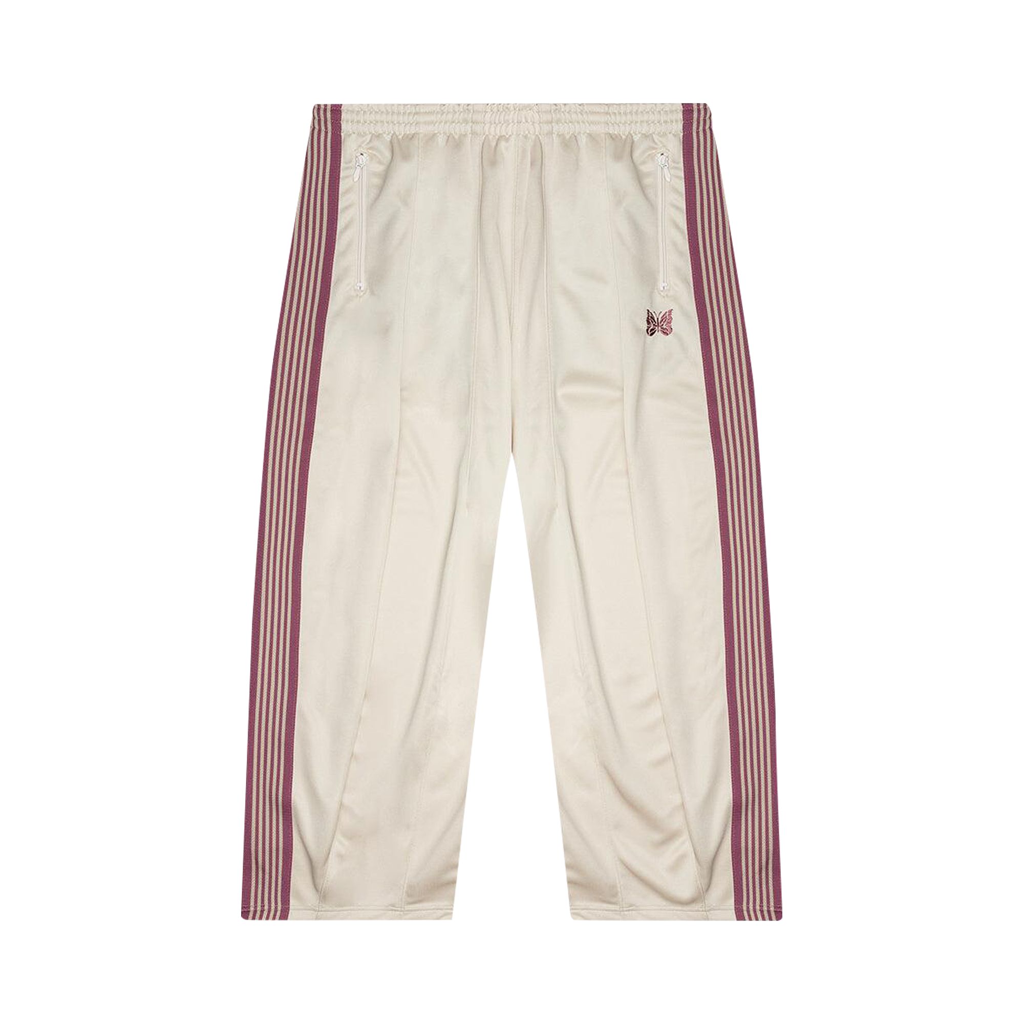 Pre-owned Needles Poly Smooth H.d. Track Pant 'ivory' | White | Men's Size Xl