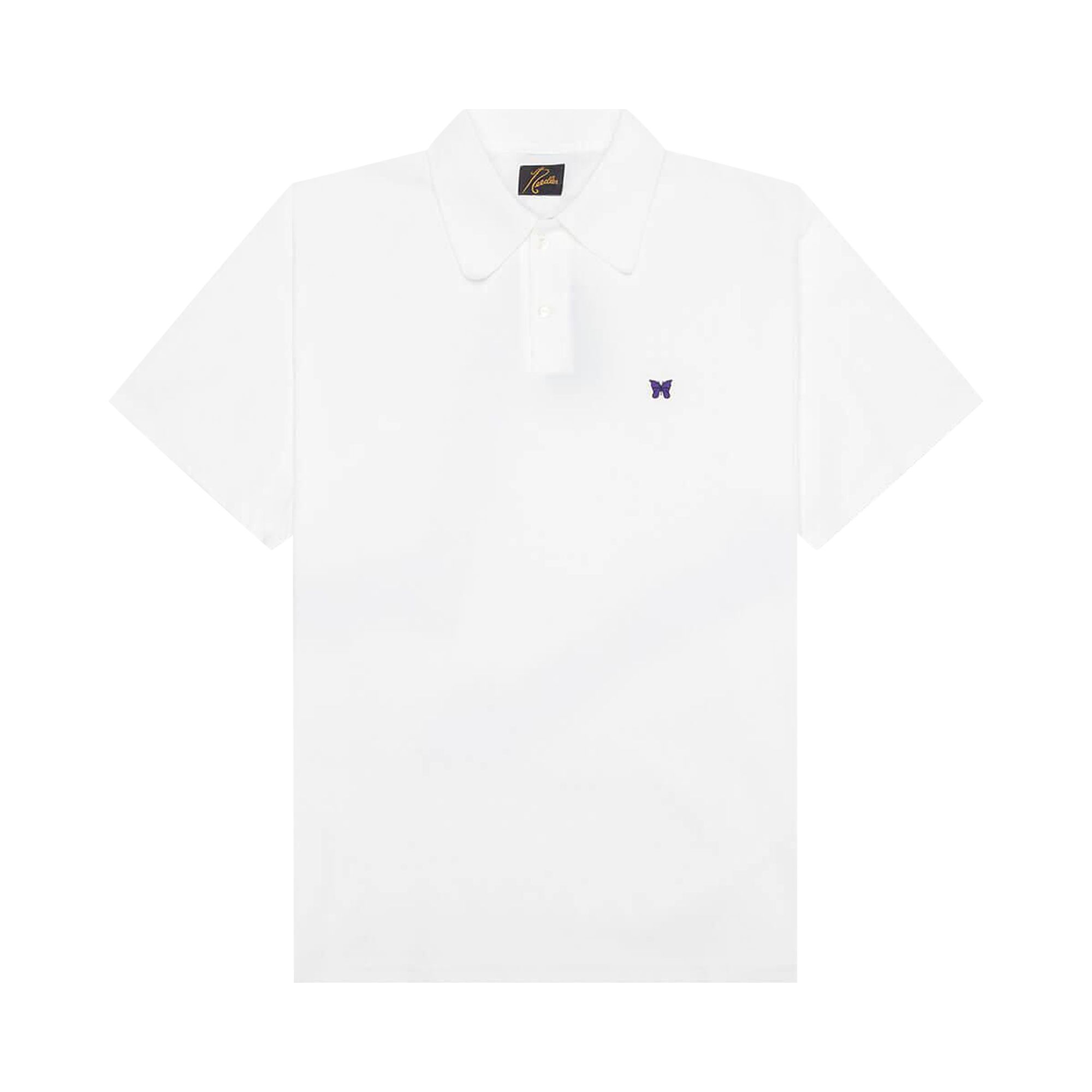 Pre-owned Needles Short-sleeve Polo Shirt 'white' | Men's Size Xl