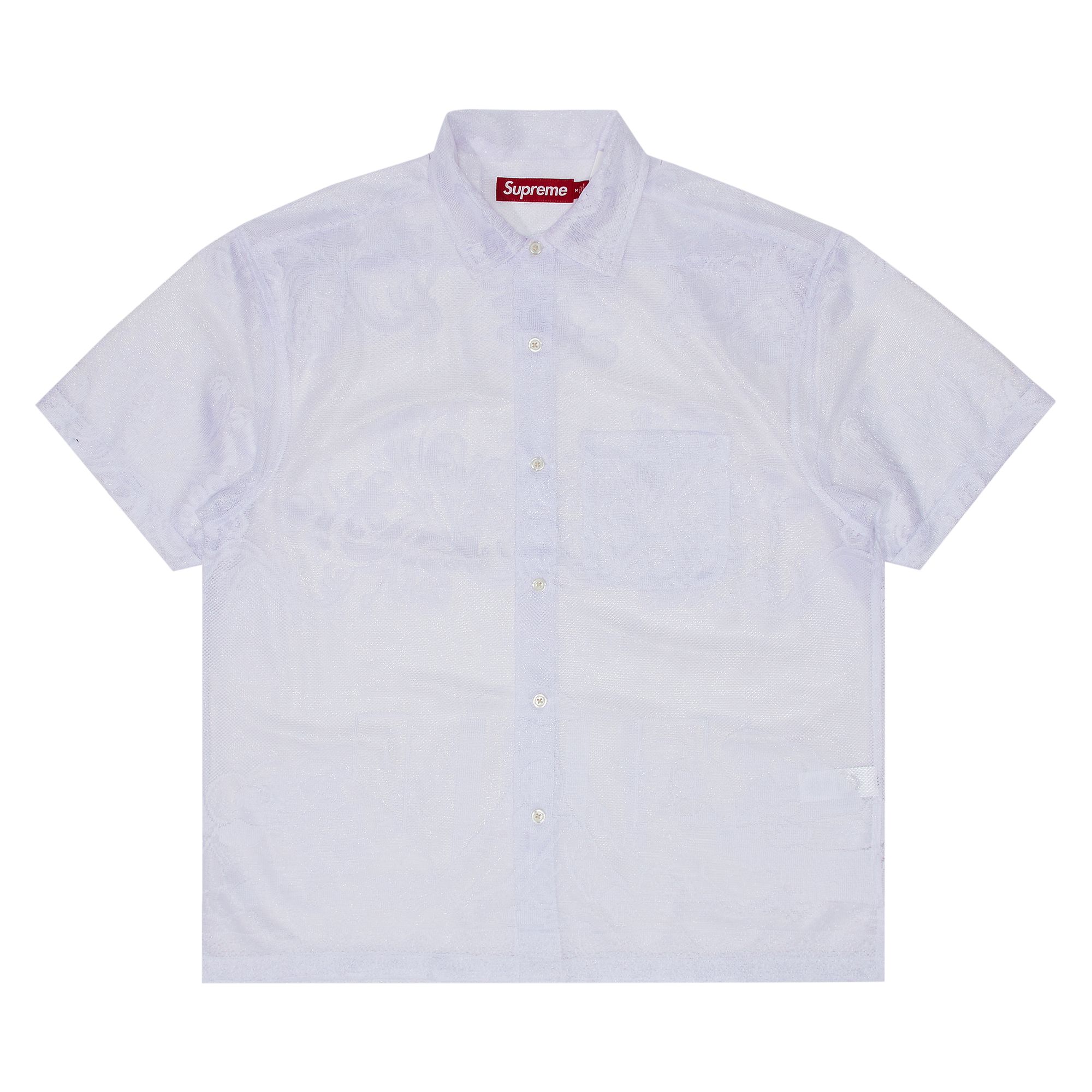 Pre-owned Supreme Last Supper Lace Short-sleeve Shirt 'white' | Men's Size M