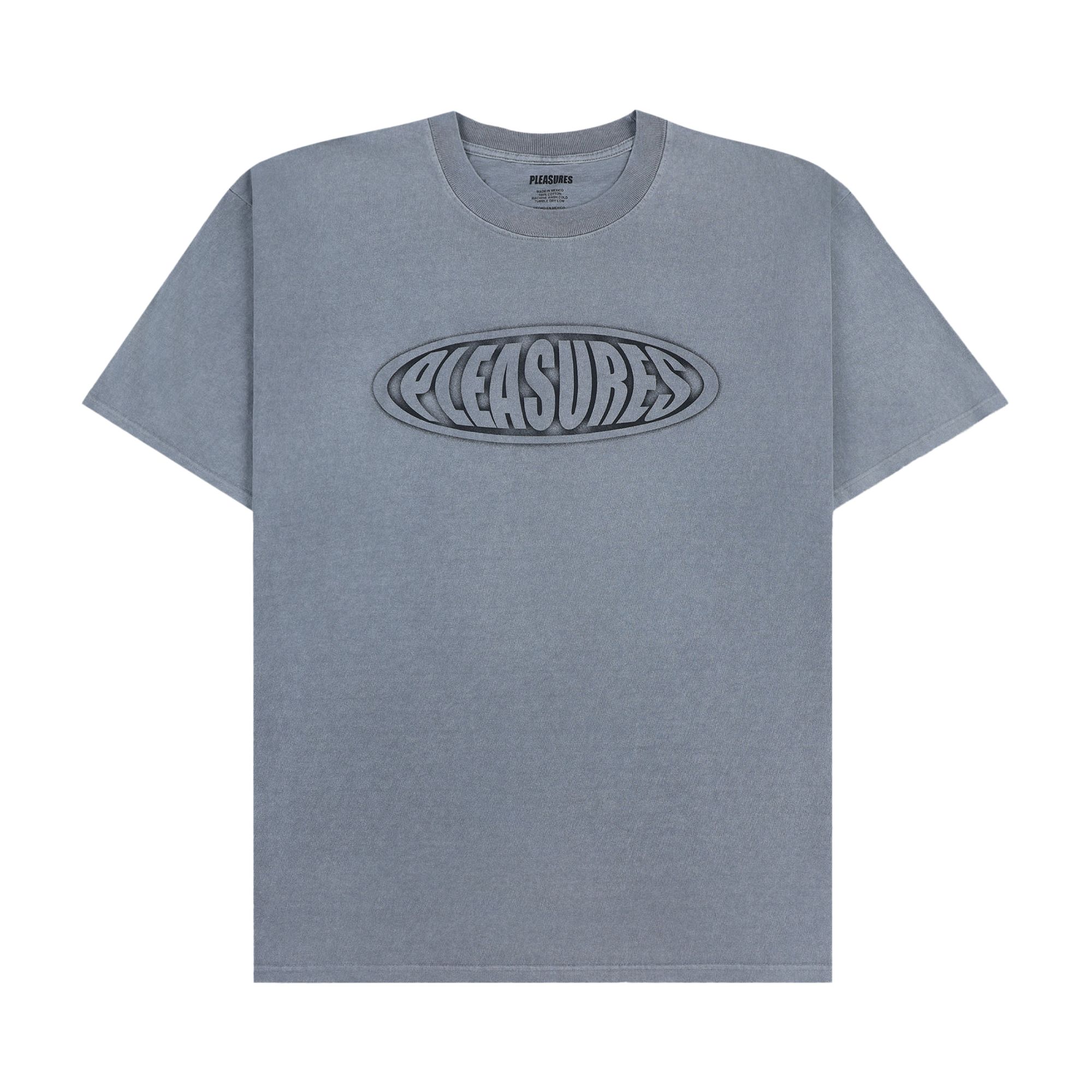 Pre-owned Pleasures Sandblast T-shirt 'dark Silver' | Grey | Men's Size M In Gray