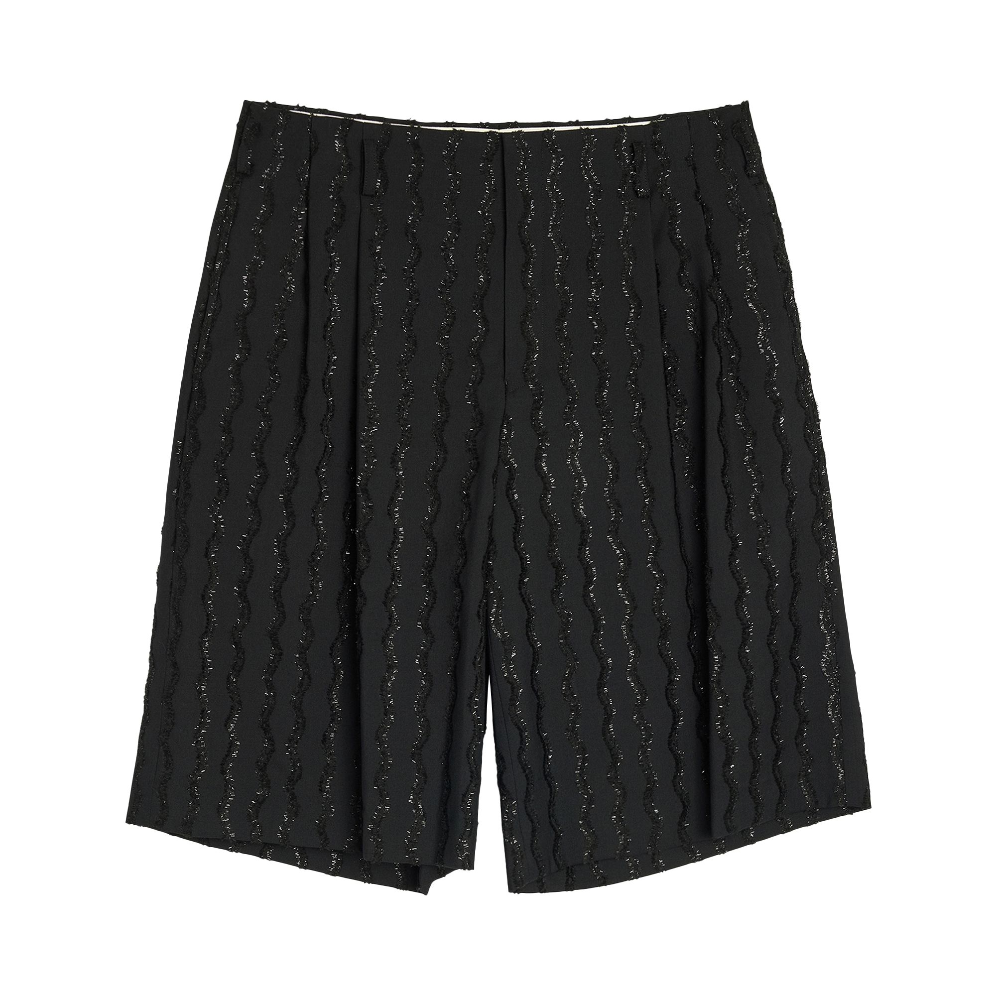 Pre-owned Comme Des Garçons Homme Deux Comme Des Garçons Homme Plus Wool Rayon Viera Mall Embroidery Pant 'black' | Men's Size Xl