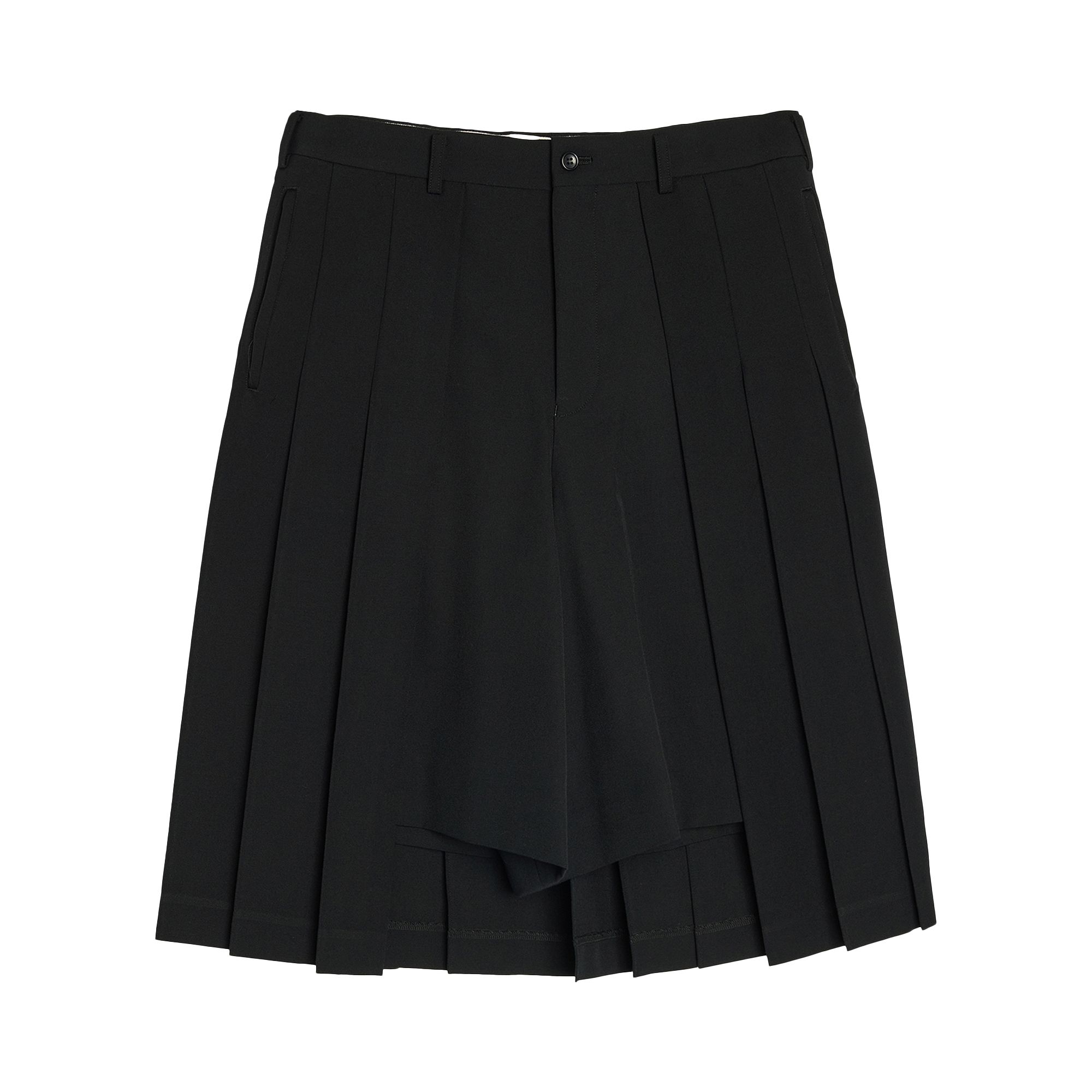 Pre-owned Comme Des Garçons Homme Deux Comme Des Garçons Homme Plus Wool Gabardine Medium Pant 'black' | Men's Size S