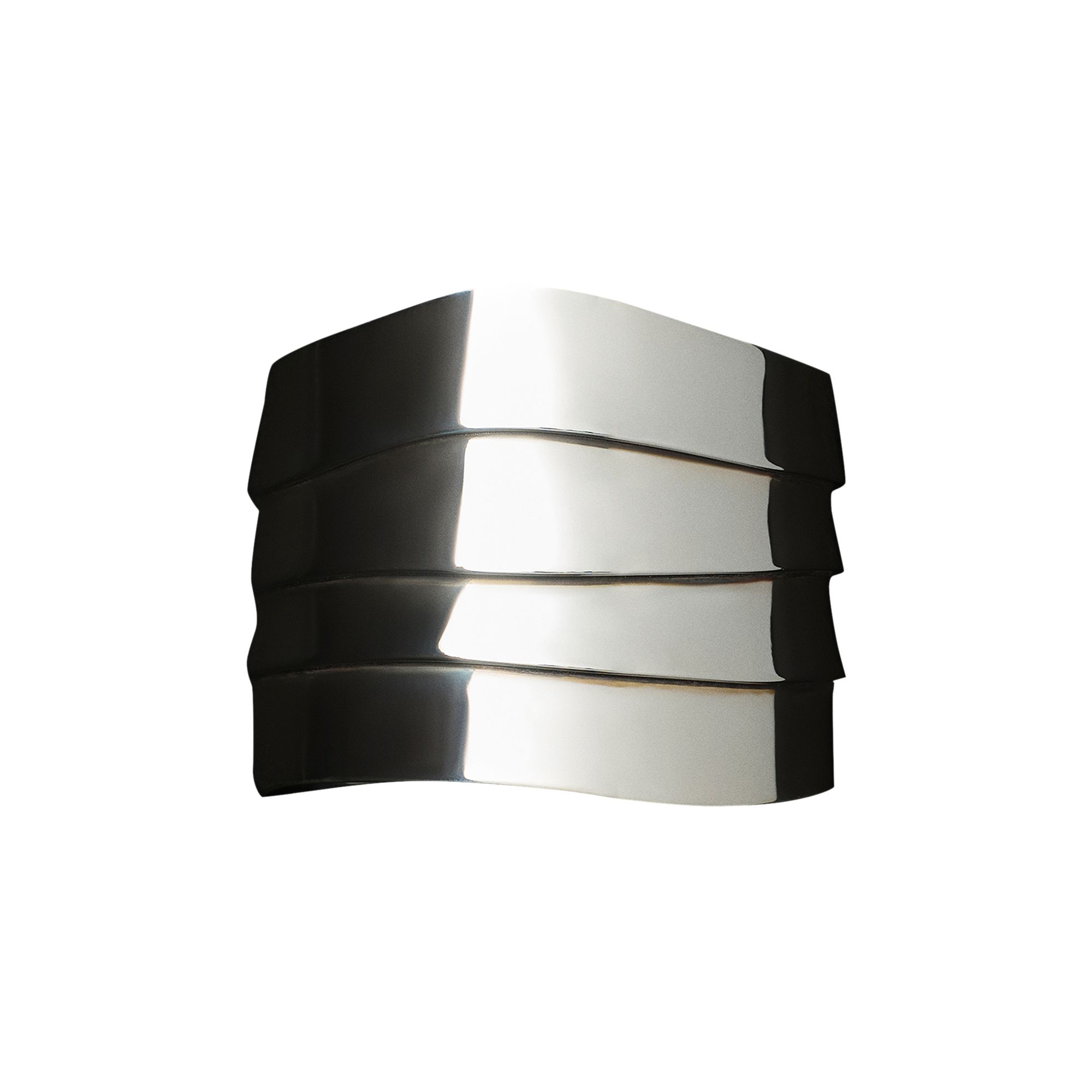 Pre-owned Sophie Buhai Medium Wave Cuff | Silver | Women's Size Onesize