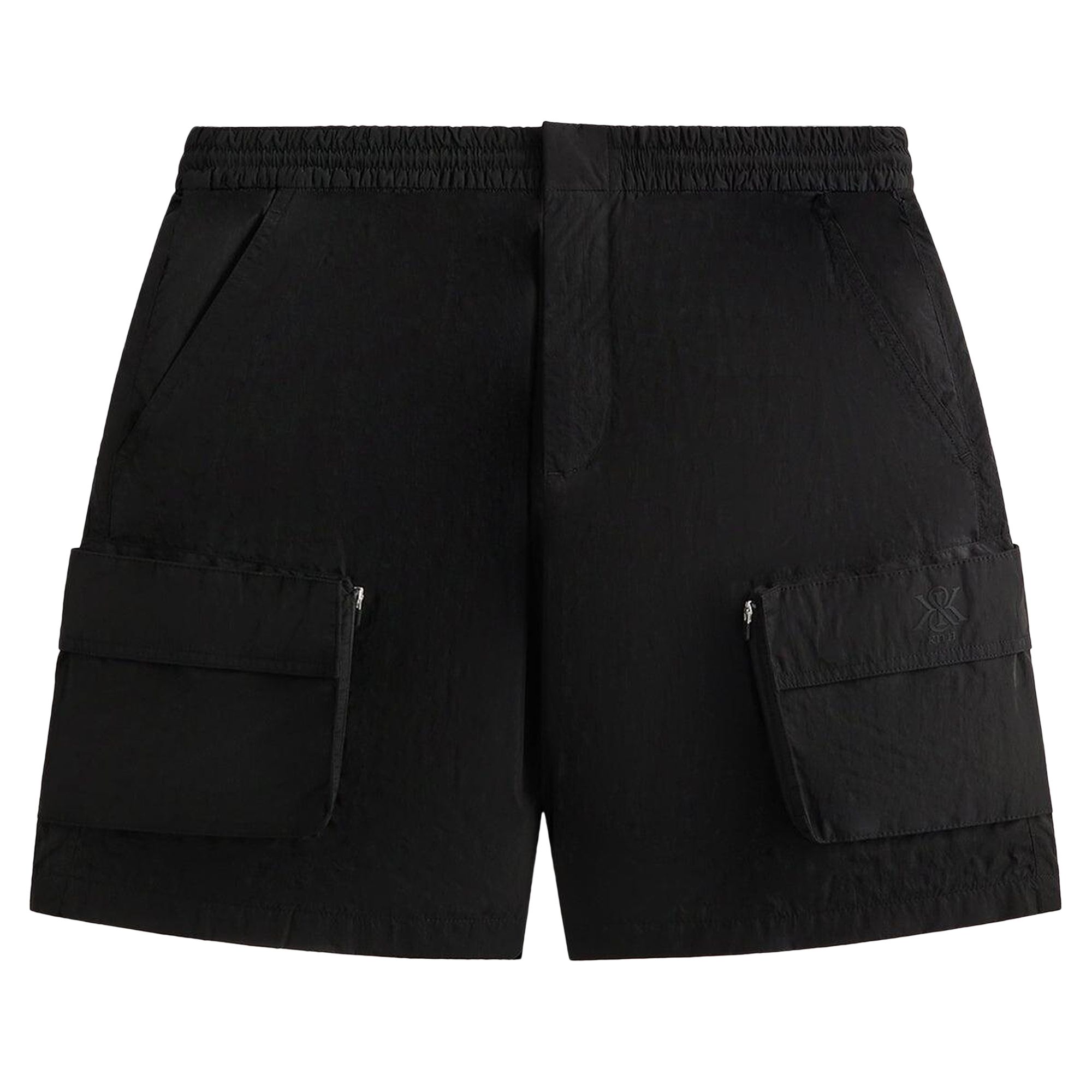 Pre-owned Kith Wrinkle Nylon Evan Cargo Short 'black' | Men's Size L