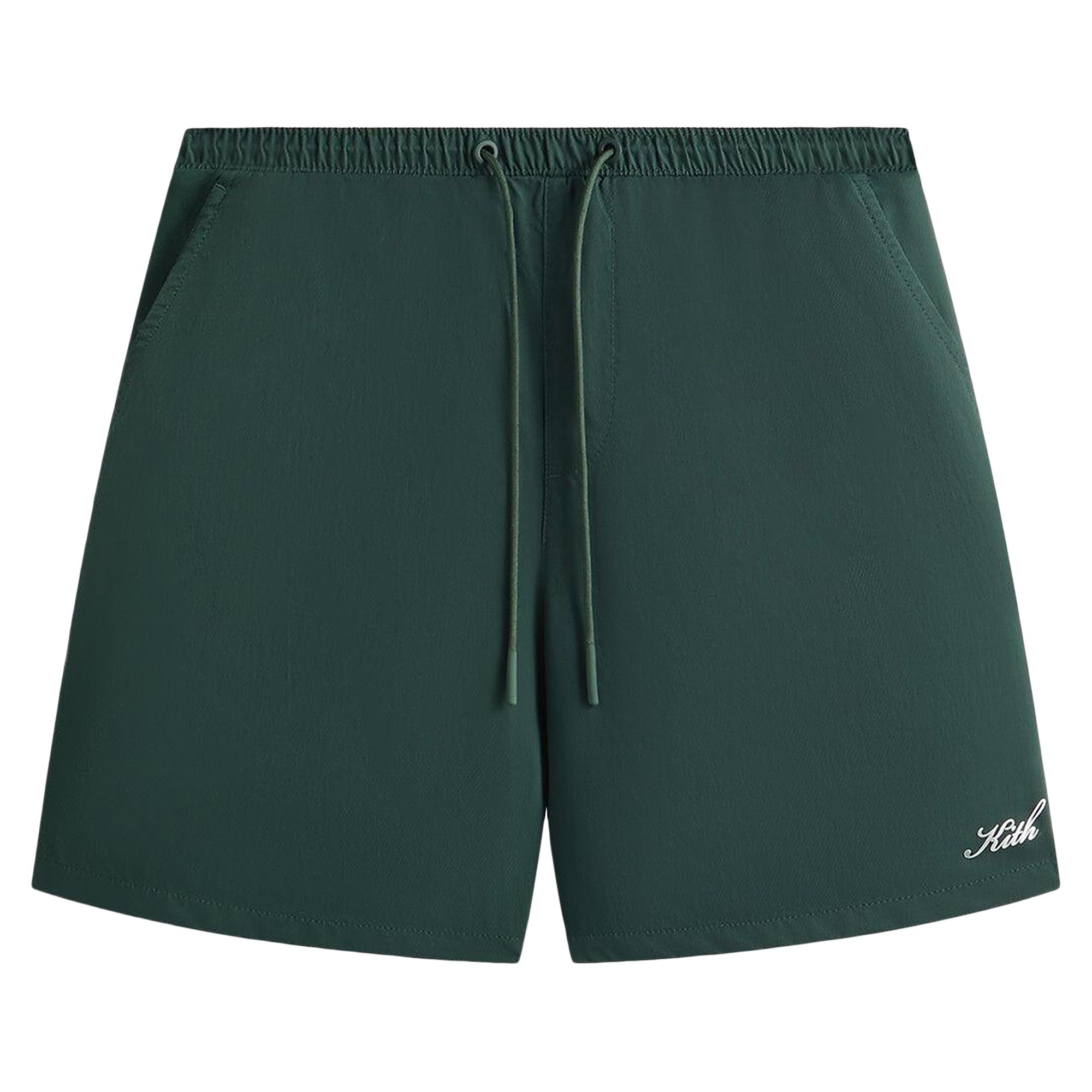Pre-owned Kith Twill Collins Swim Short 'stadium' | Green | Men's Size Xs