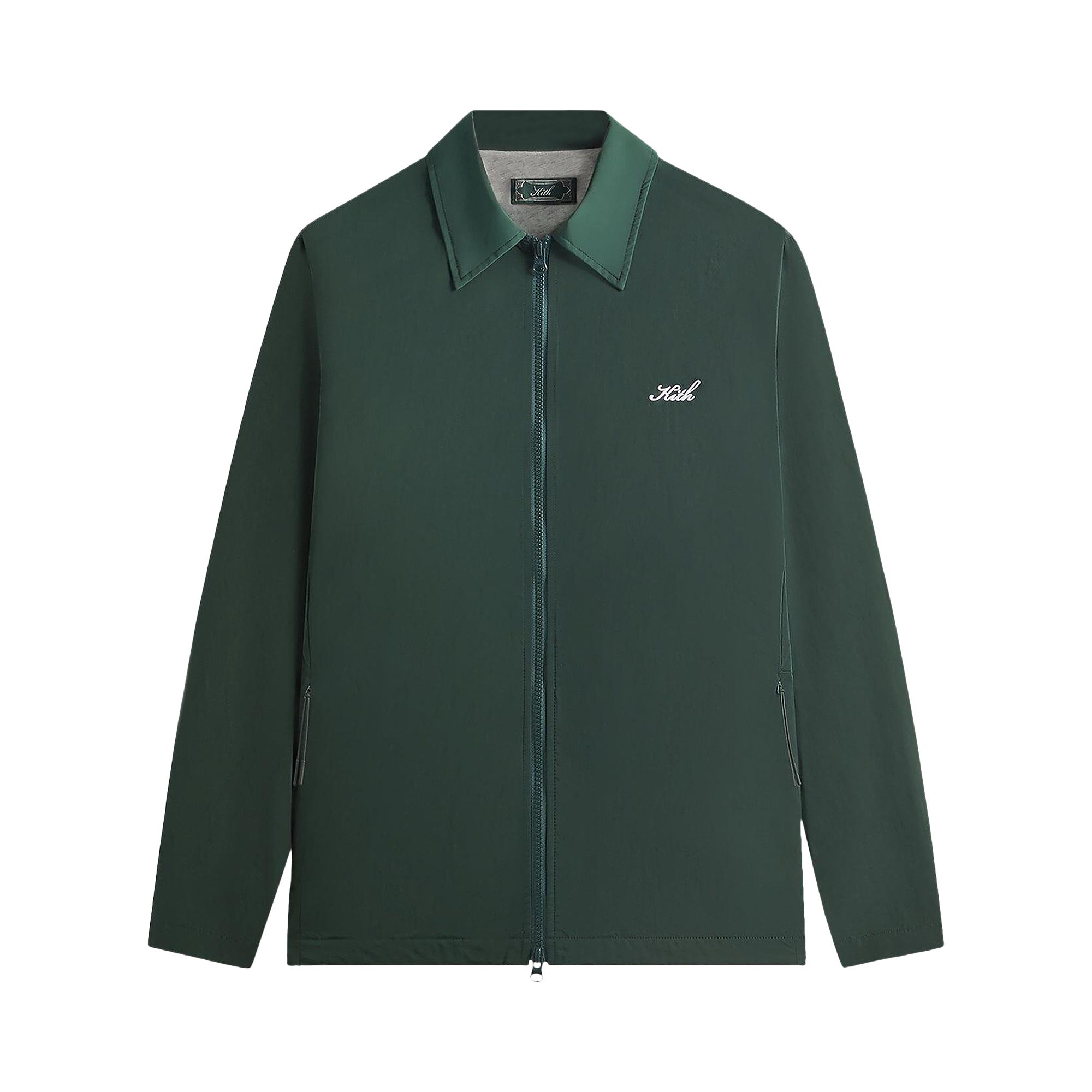 Pre-owned Kith Wrinkle Nylon Jonas Coaches Jacket 'stadium' | Green | Men's Size M