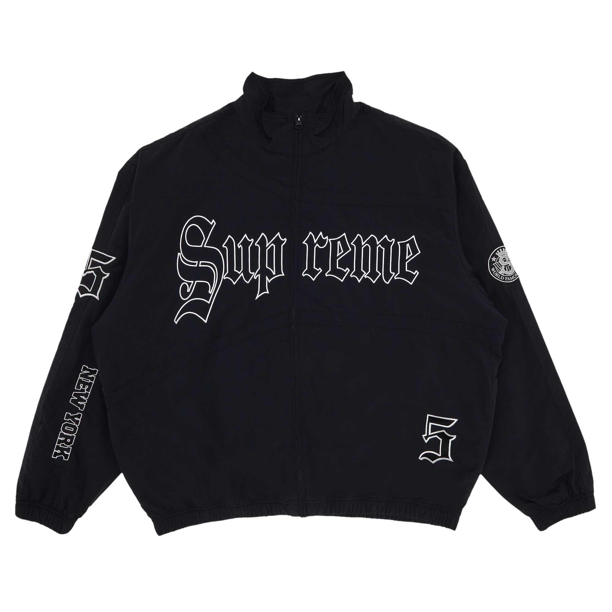 Pre-owned Supreme Old English Track Jacket 'black' | Men's Size Xl