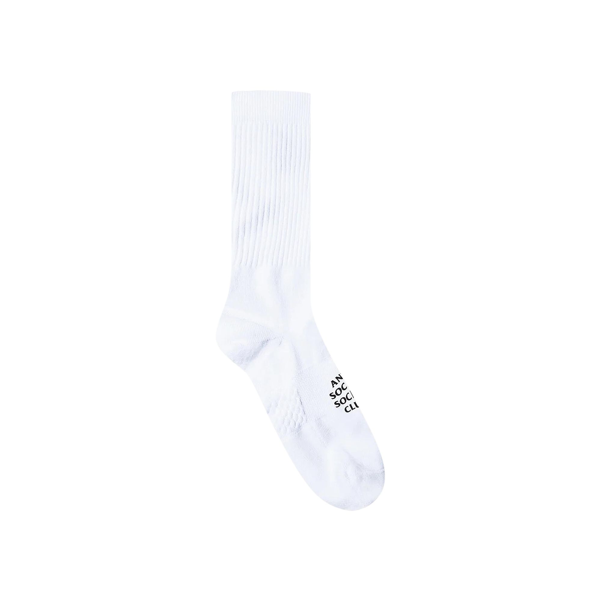 Pre-owned Anti Social Social Club Rockstar Socks 'white' | Men's Size Onesize