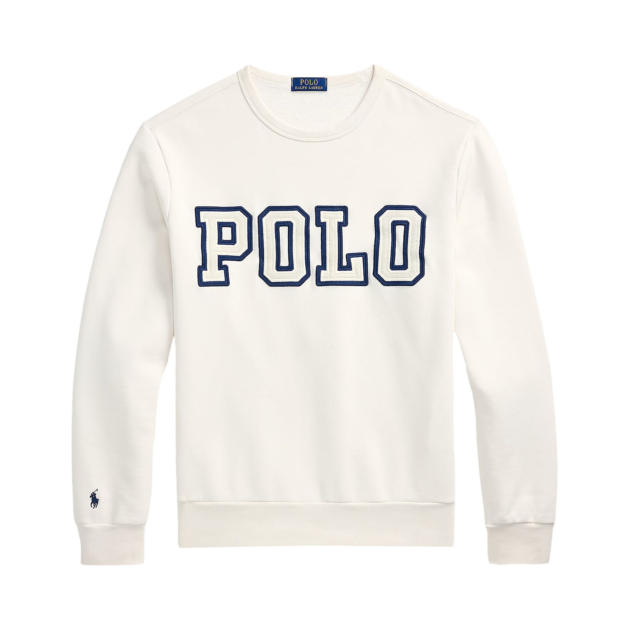 Pre-owned Polo Ralph Lauren Long-sleeve Graphic Sweatshirt 'nevis' | White | Men's Size L