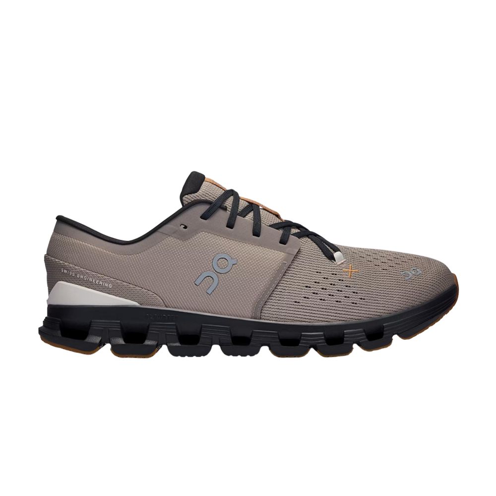 Pre-owned On Cloud X 4 'fog Black' | Grey | Men's Size 9.5 In Gray