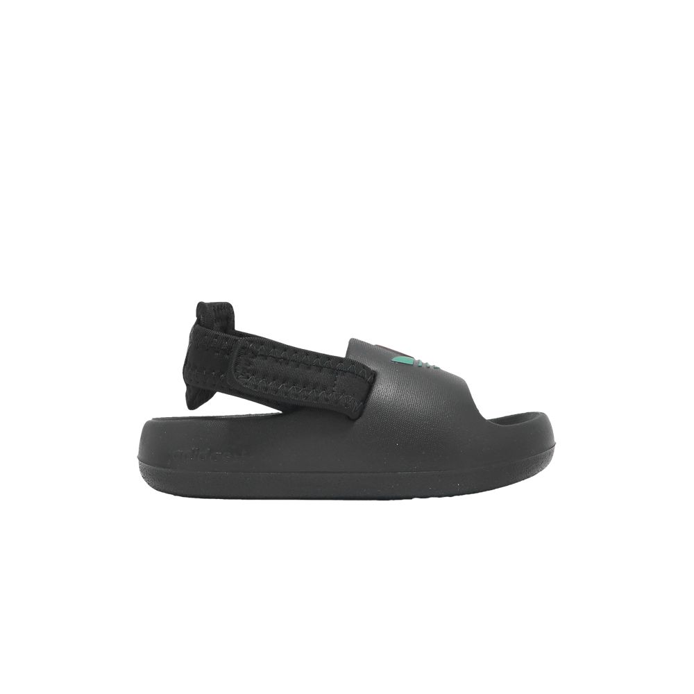 Pre-owned Adidas Originals Adidas Adifom Adilette Slide I 'black Scarlet Green' | Infant Size 7