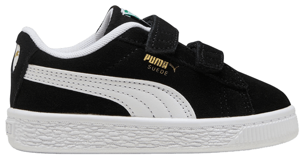 Puma Suede Classic Velcro Toddler Black White