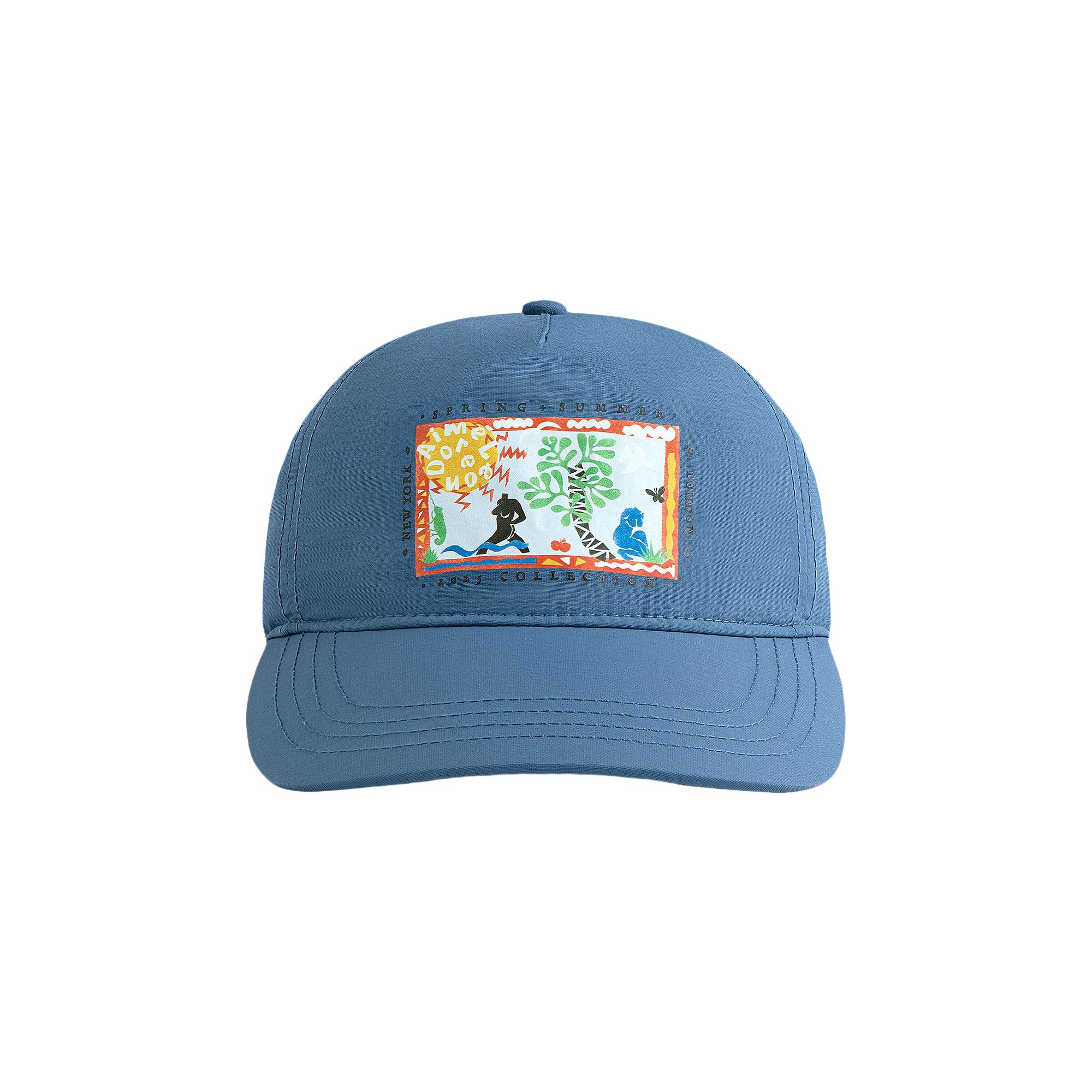 Pre-owned Aimé Leon Dore Collage Hat 'weathered Marine' | Blue | Men's Size Onesize