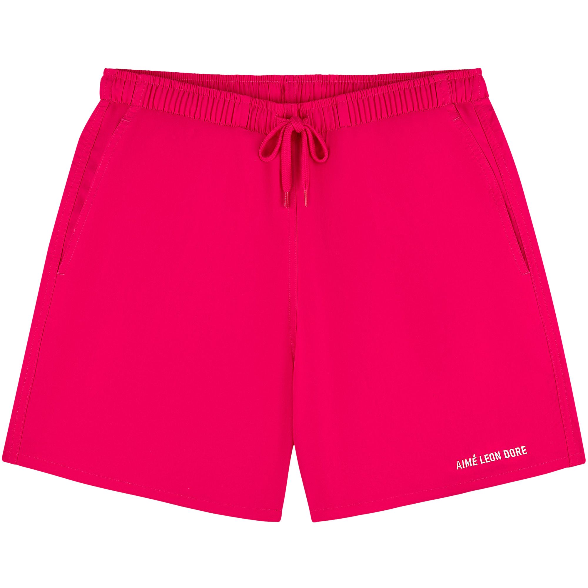 Pre-owned Aimé Leon Dore Logo Swim Short 'virtual Pink' | Men's Size M