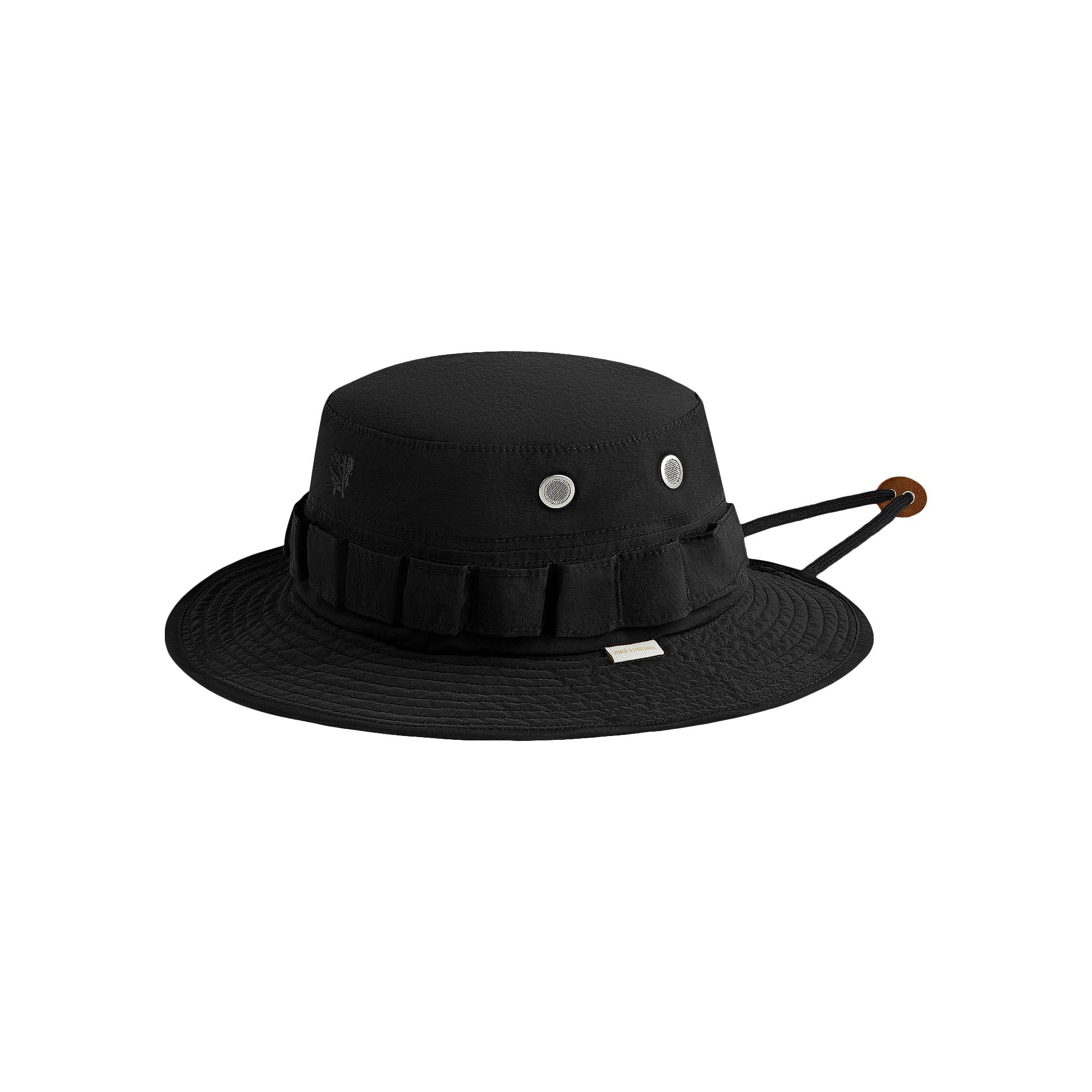 Pre-owned Aimé Leon Dore Nylon Boonie Bucket Hat 'jet Black' | Men's Size S/m