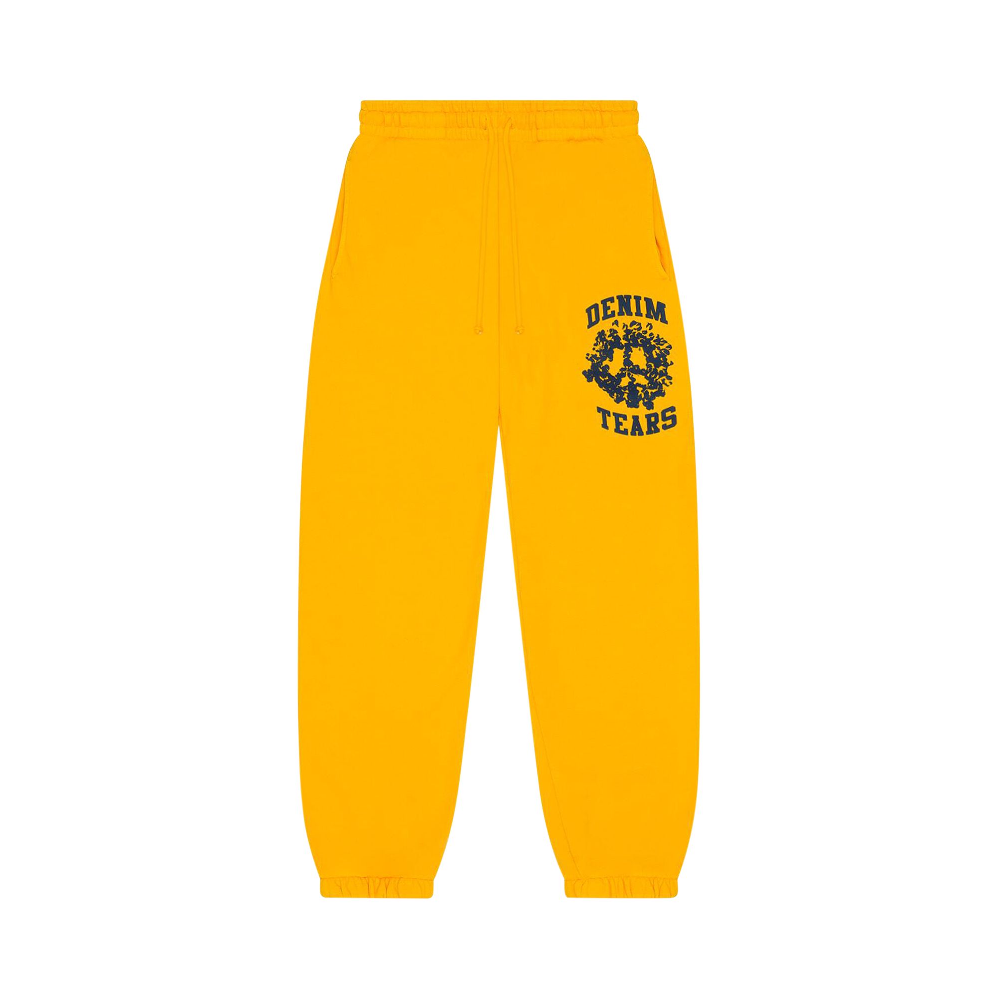 Pre-owned Denim Tears Denim University Sweatpants 'yellow' | Men's Size Xxl